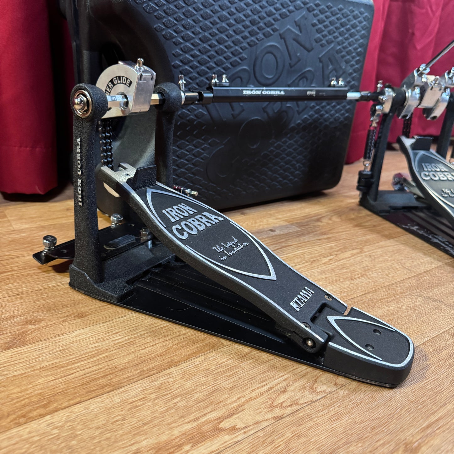 Tama Iron Cobra 900 Twin Pedal Power Glide Double Bass Drum Pedal w/ Case HP900PTW
