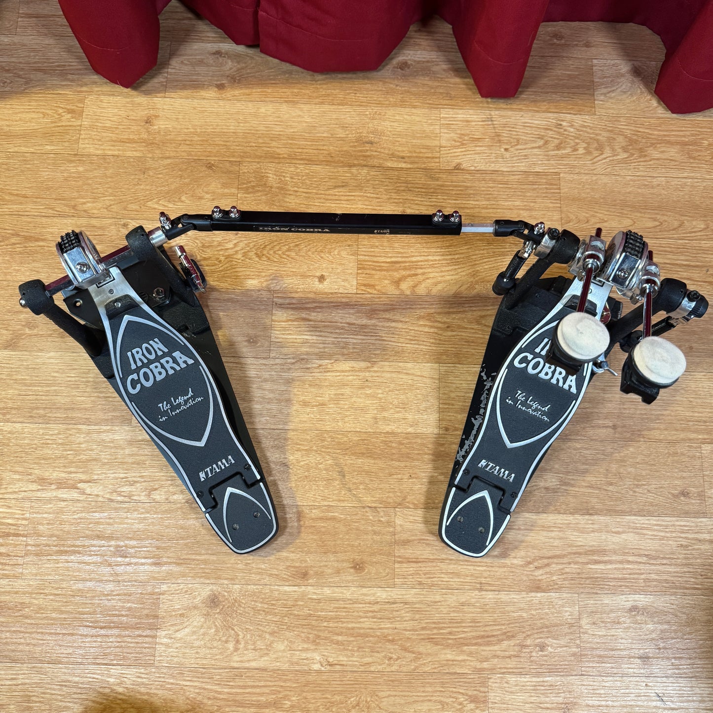 Tama Iron Cobra 900 Twin Pedal Power Glide Double Bass Drum Pedal w/ Case HP900PTW