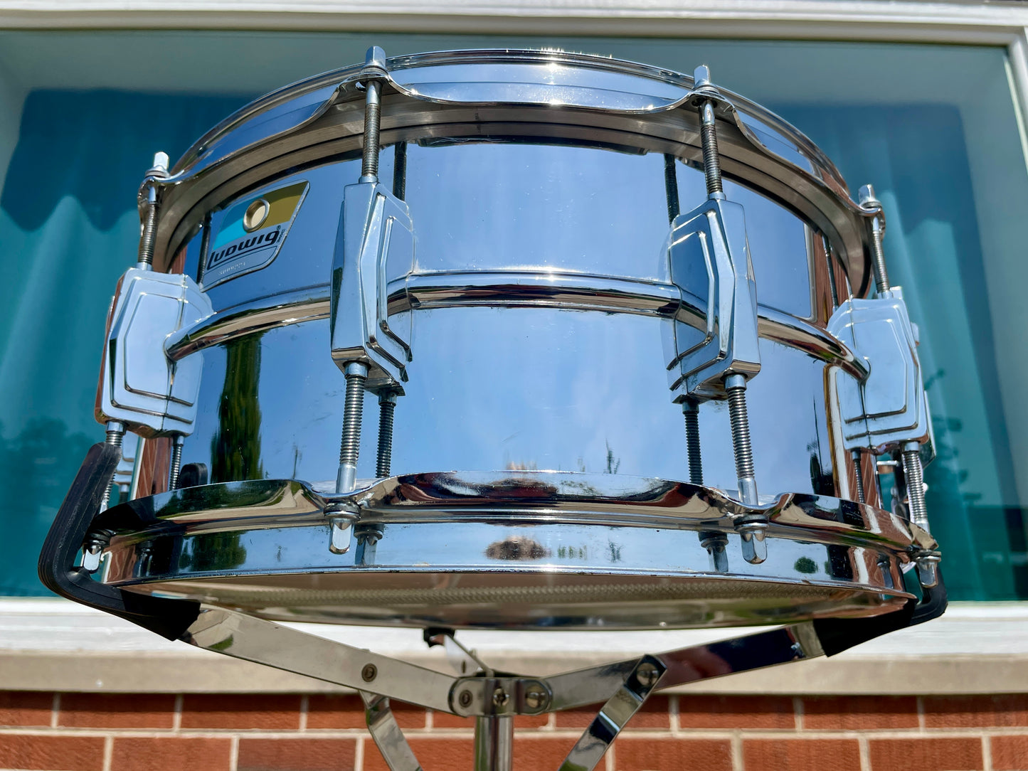 1970s Ludwig 6.5x14 LM402 Supraphonic Snare Drum
