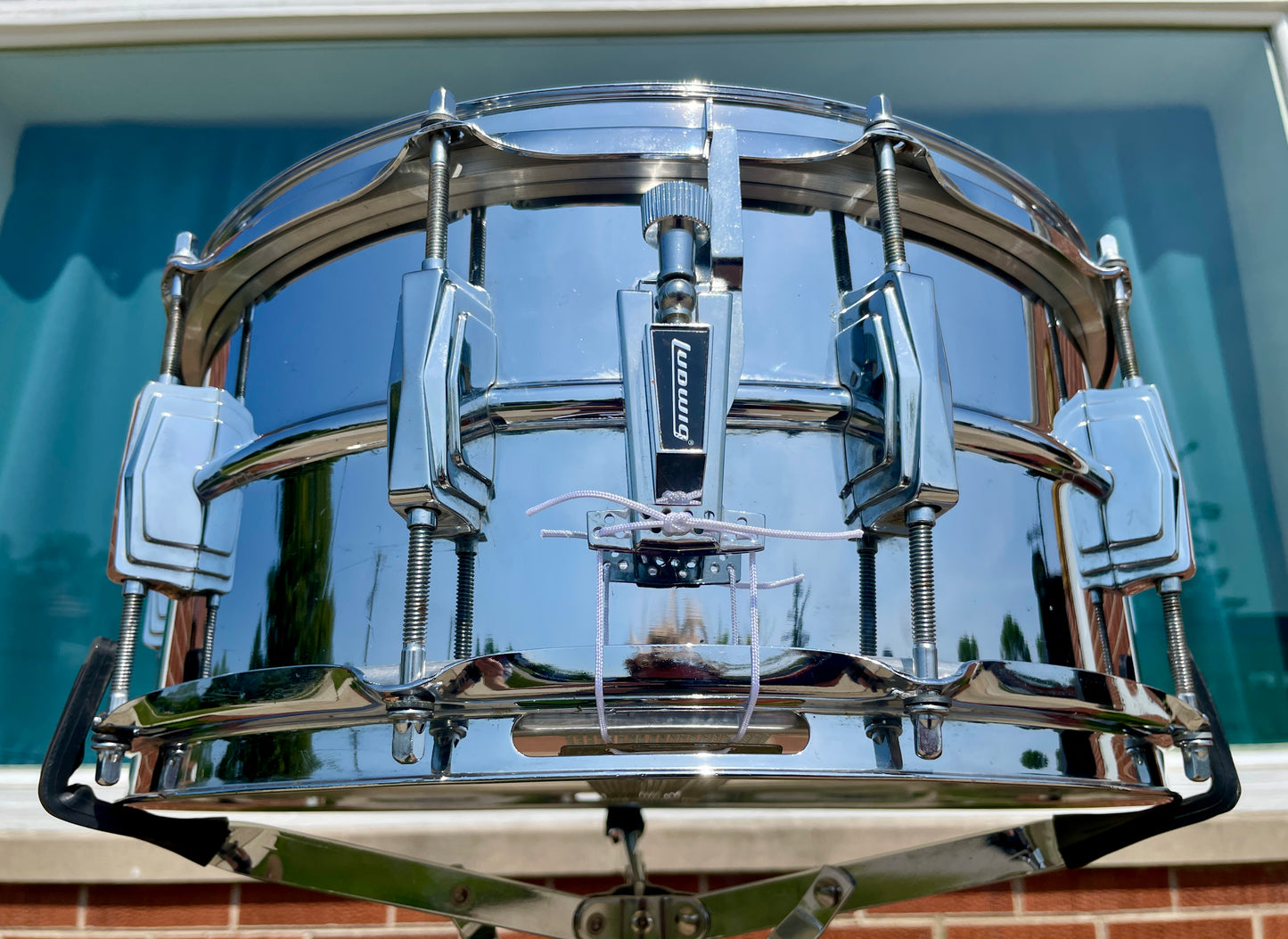 1970s Ludwig 6.5x14 LM402 Supraphonic Snare Drum