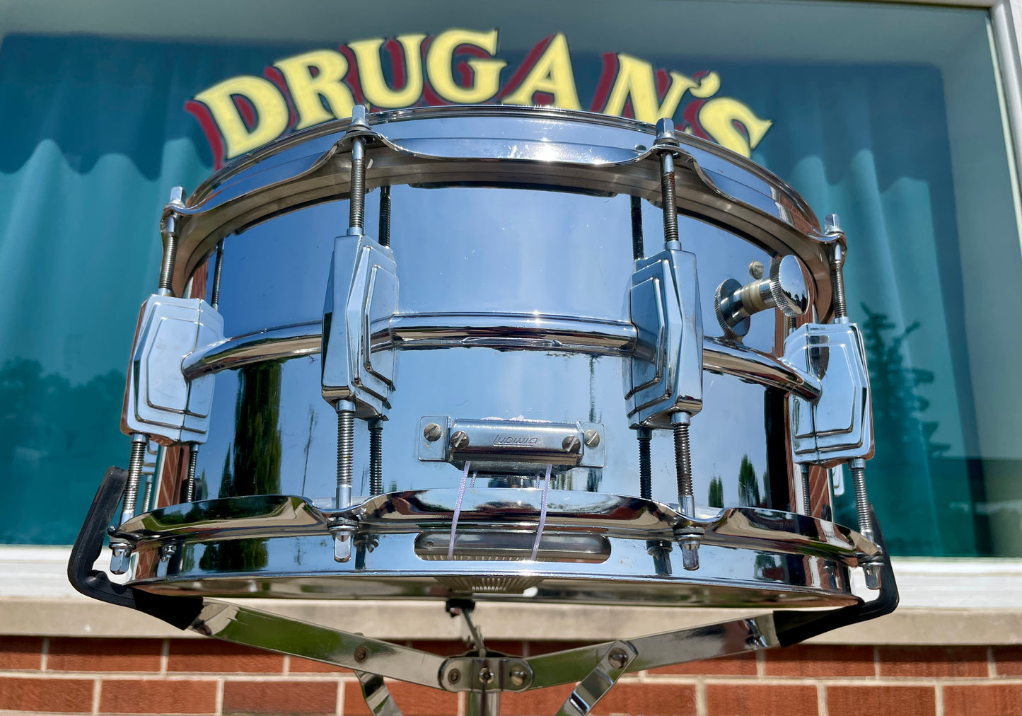 1970s Ludwig 6.5x14 LM402 Supraphonic Snare Drum