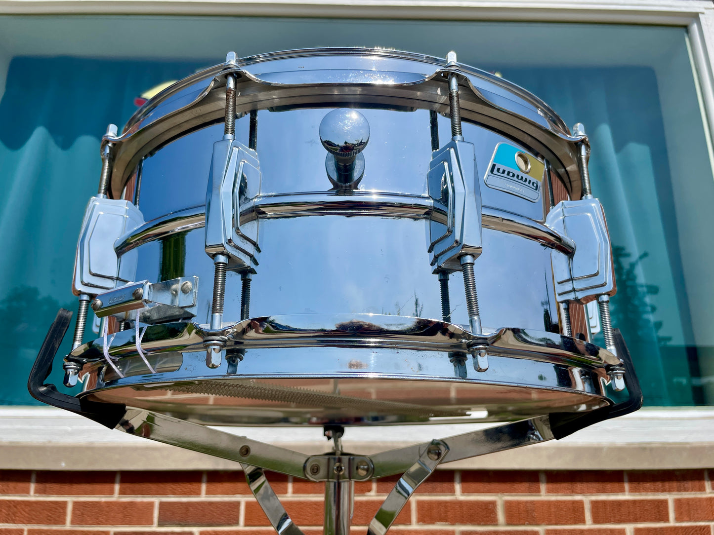 1970s Ludwig 6.5x14 LM402 Supraphonic Snare Drum