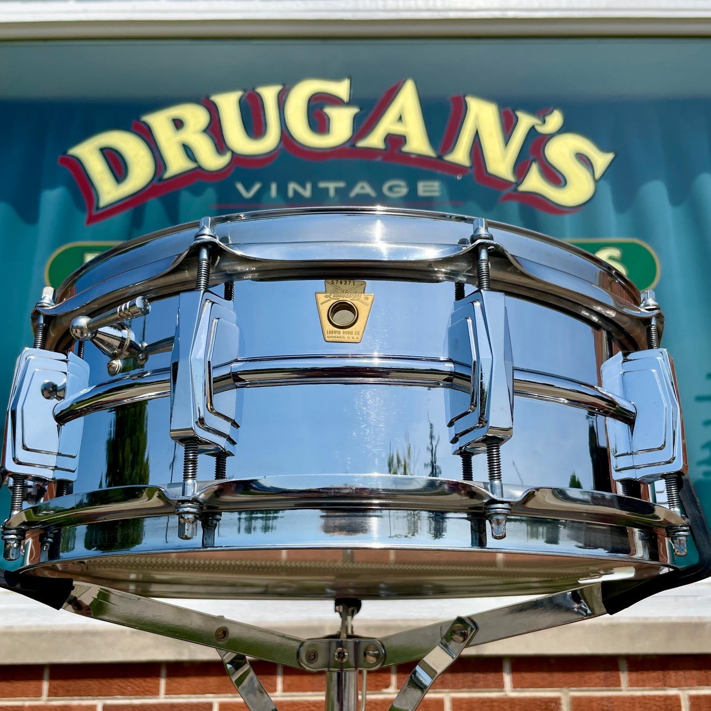 1968 Ludwig 5x14 Supraphonic No. 400 Snare Drum Supra-Phonic