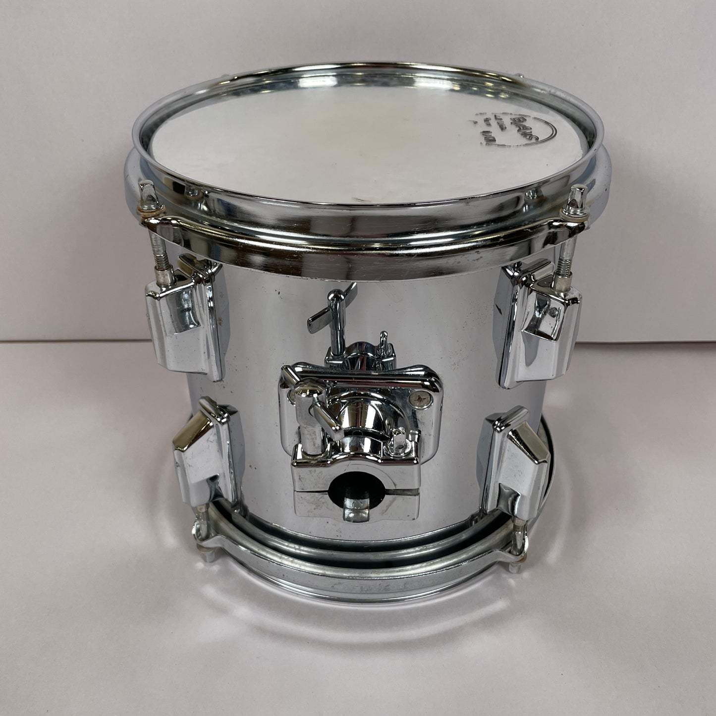 1980s Pearl F Series 6/8/10 Fiberglass Tom Set Chrome w/ TH-90 Tom Arms MIJ