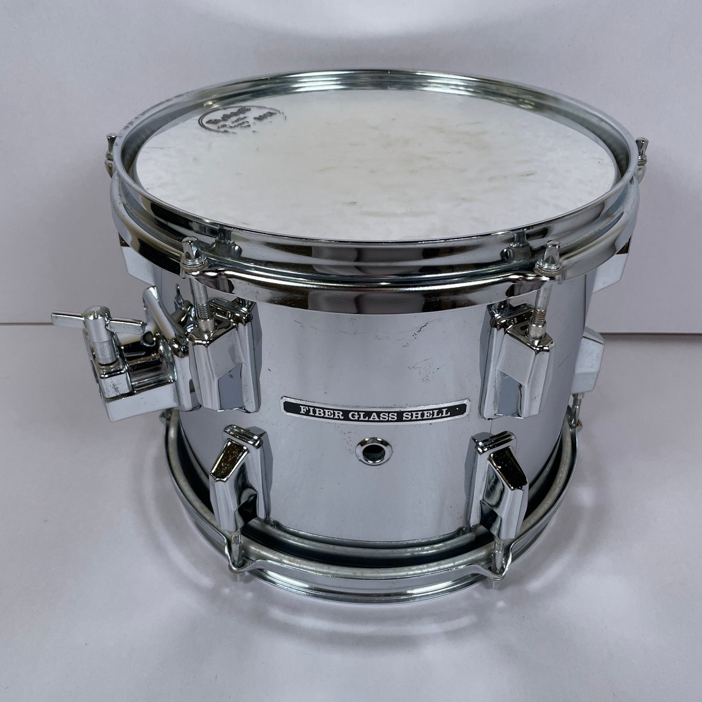 1980s Pearl F Series 6/8/10 Fiberglass Tom Set Chrome w/ TH-90 Tom Arms MIJ