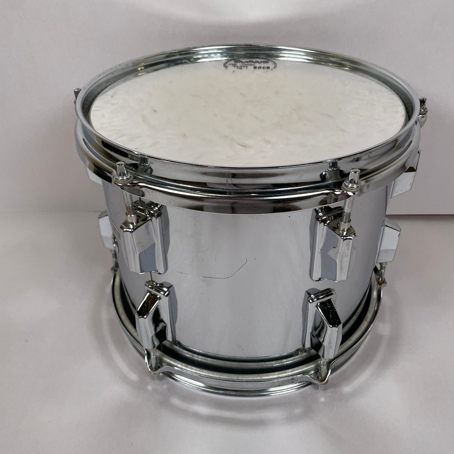 1980s Pearl F Series 6/8/10 Fiberglass Tom Set Chrome w/ TH-90 Tom Arms MIJ