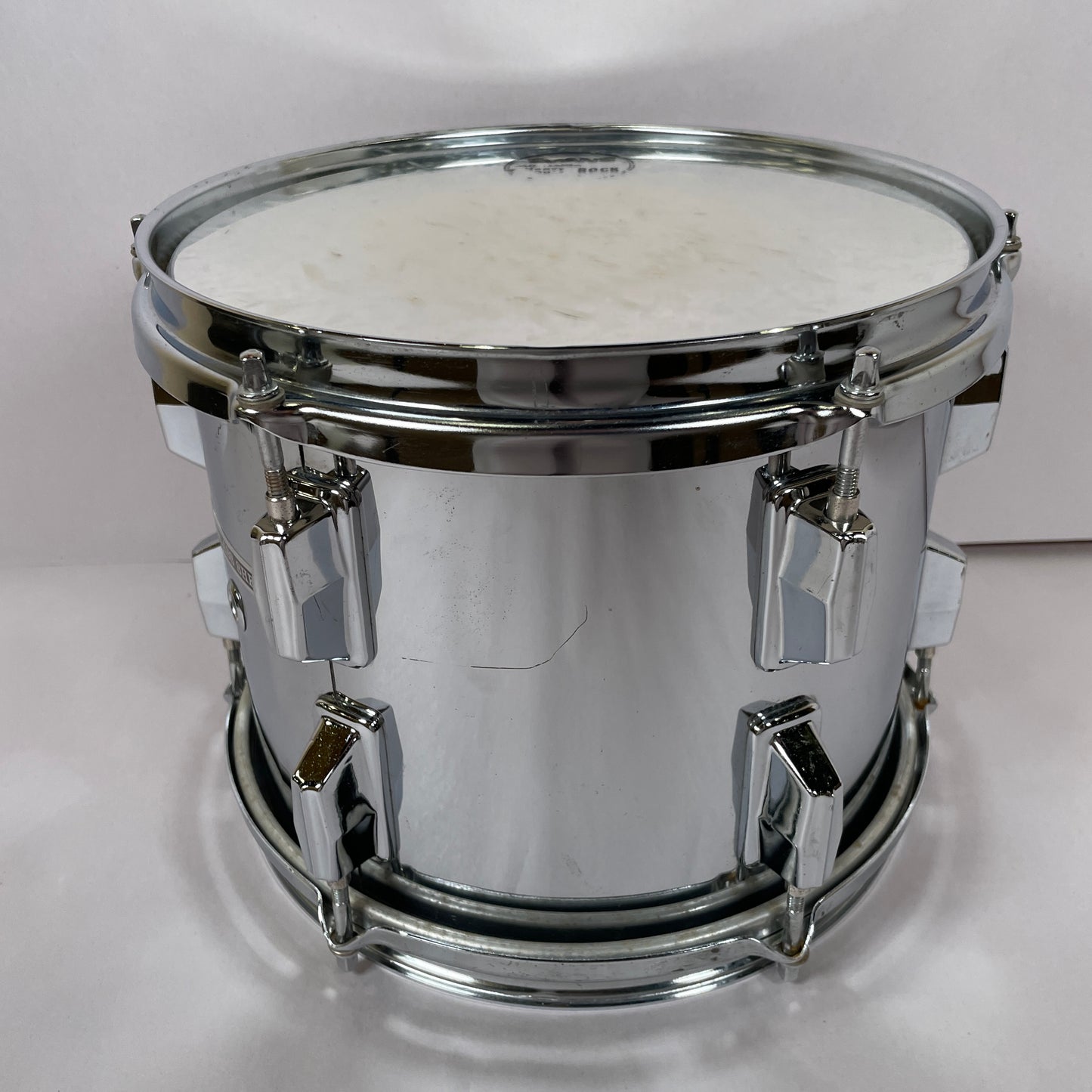 1980s Pearl F Series 6/8/10 Fiberglass Tom Set Chrome w/ TH-90 Tom Arms MIJ