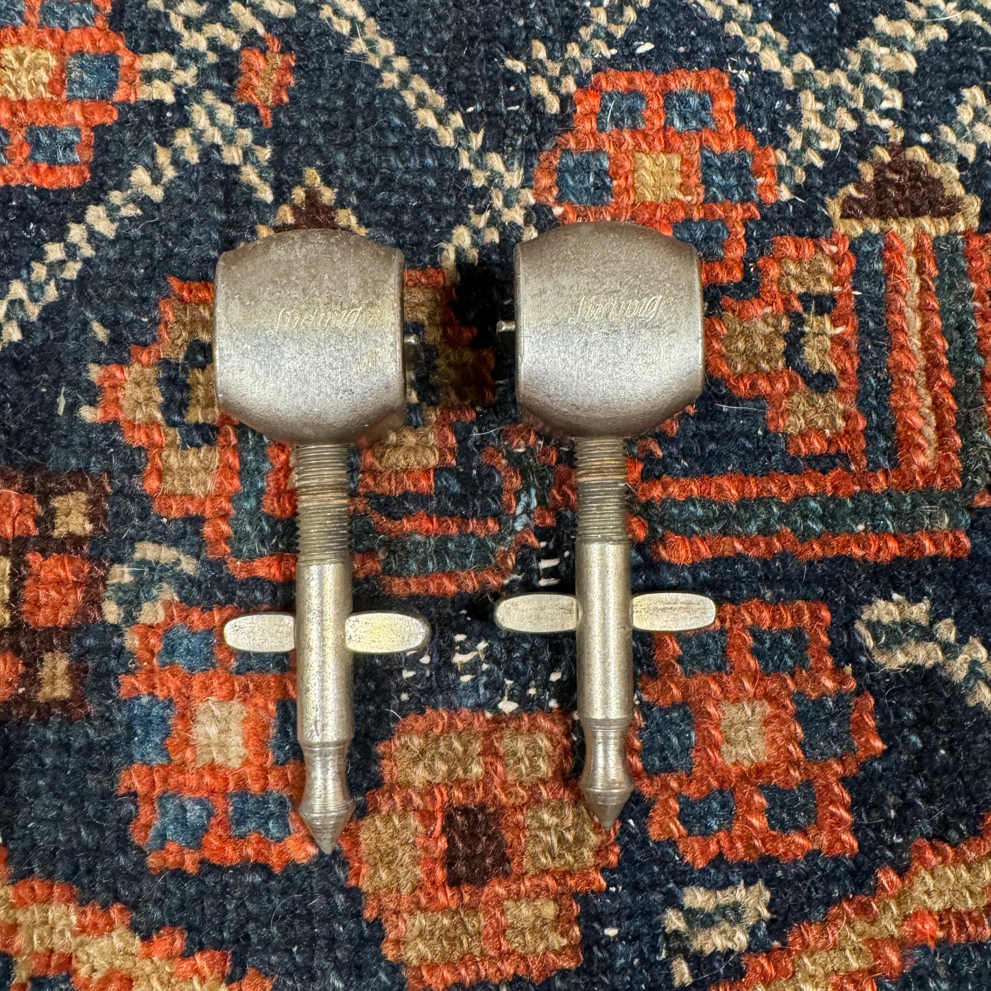 1920s-1930s Ludwig No. 328 Special Lightweight Spurs Bass Drum Hoop Mount