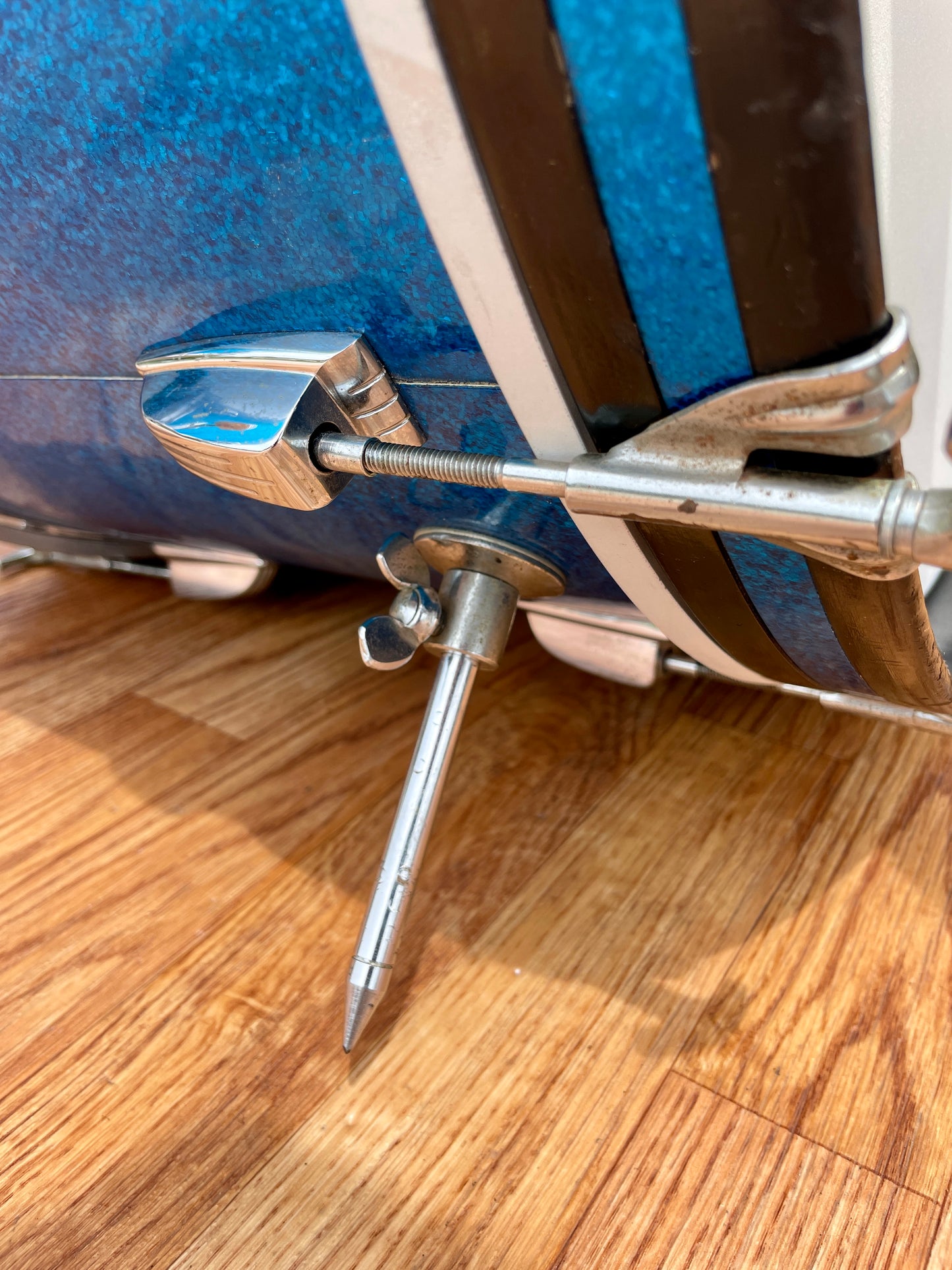 1967 Ludwig Super Classic Drum Set Blue Sparkle 22/13/16