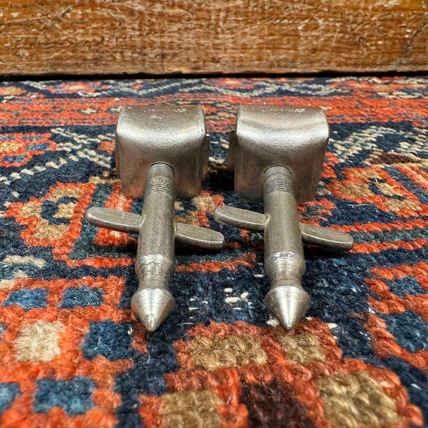 1920s-1930s Ludwig No. 328 Special Lightweight Spurs Bass Drum Hoop Mount