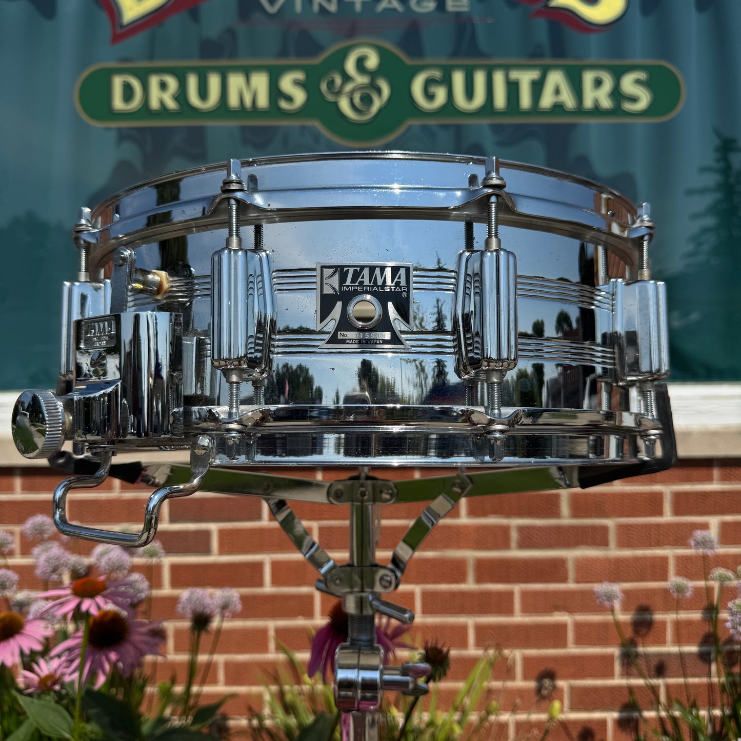 1970s-80s Tama 5x14 No. 8005 Imperialstar King Beat Seamless Steel Snare Drum