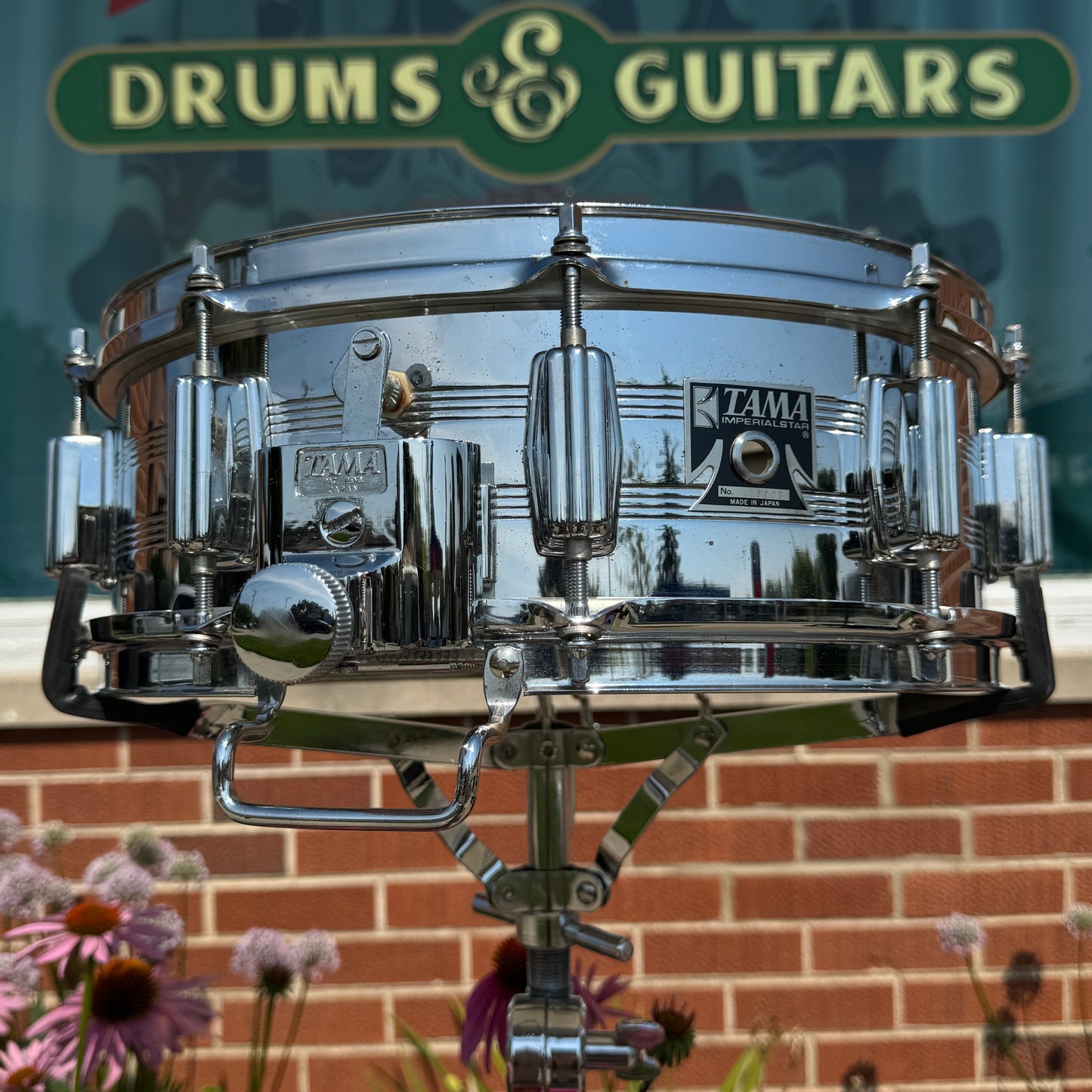 1970s-80s Tama 5x14 No. 8005 Imperialstar King Beat Seamless Steel Snare Drum