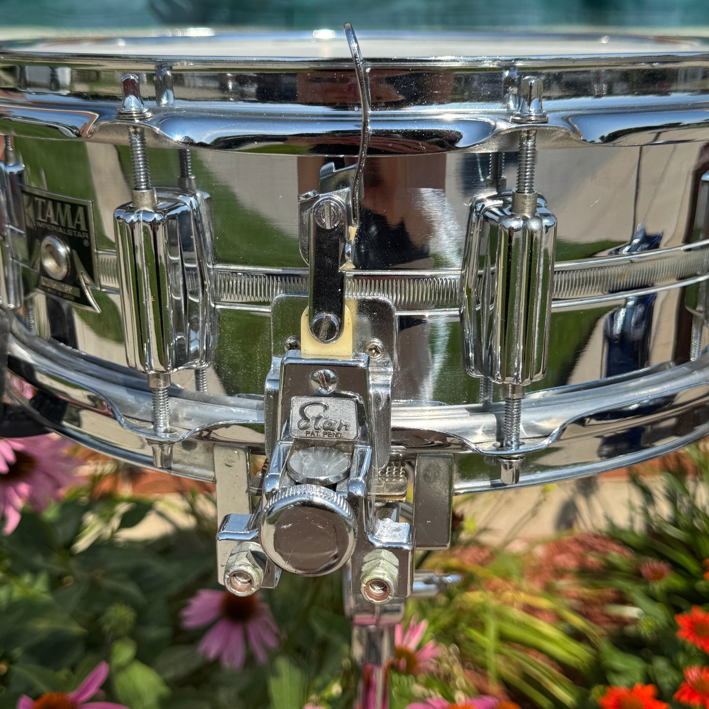 1974 Tama 5x14 No. 8588 Imperialstar King Beat Seamless Steel Snare Drum 8005