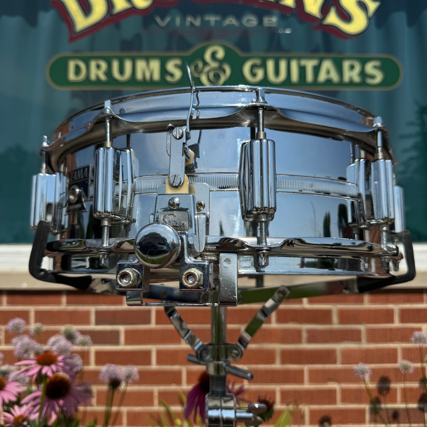 1974 Tama 5x14 No. 8588 Imperialstar King Beat Seamless Steel Snare Drum 8005