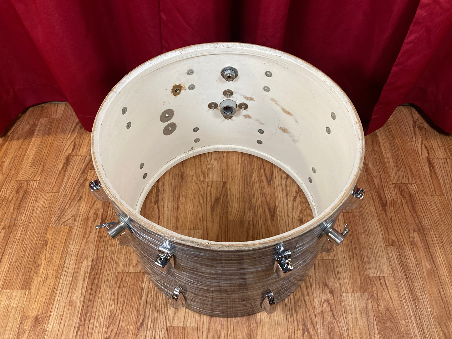 1960s Ludwig 14x18 Bop Bass Drum Oyster Blue Pearl