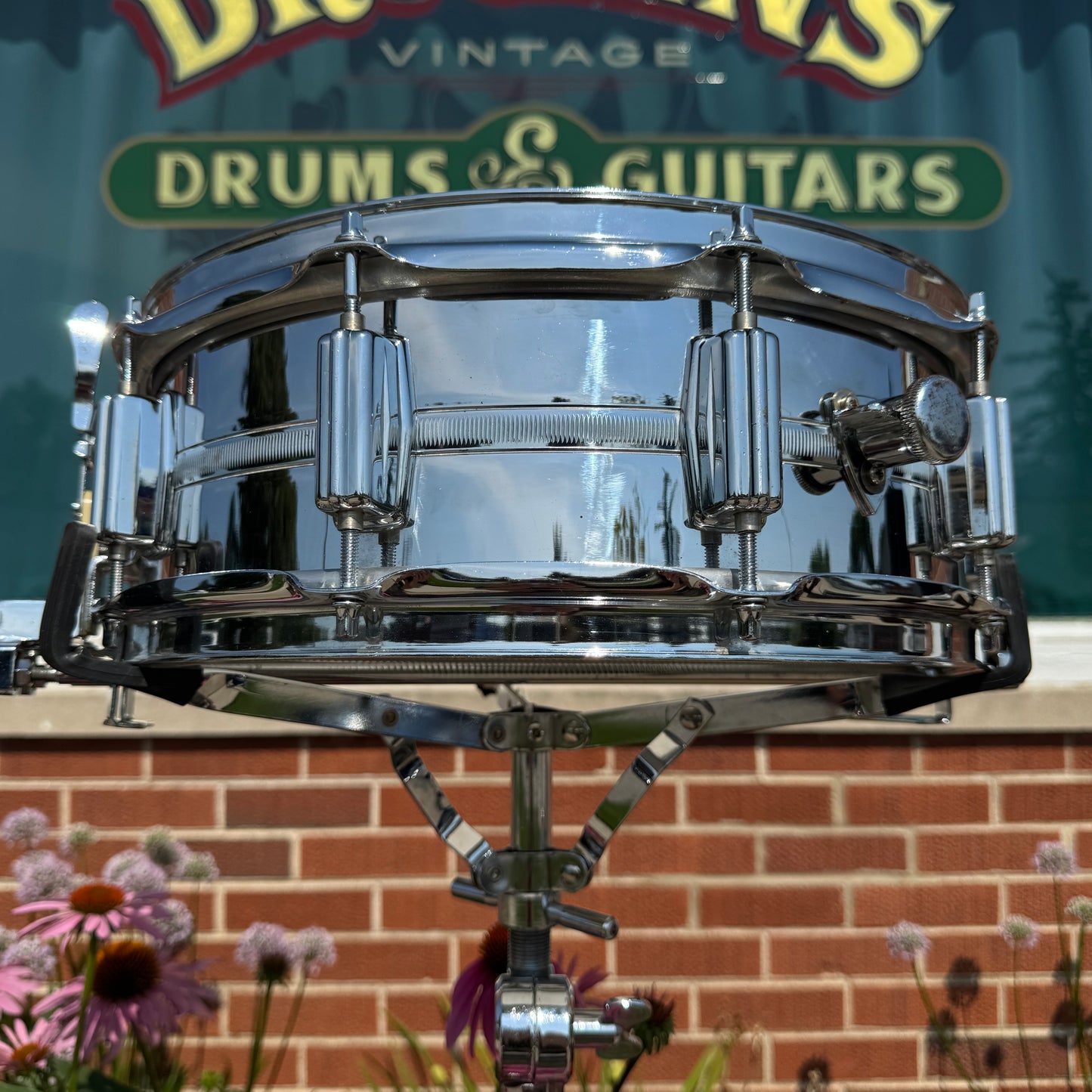 1974 Tama 5x14 No. 8588 Imperialstar King Beat Seamless Steel Snare Drum 8005