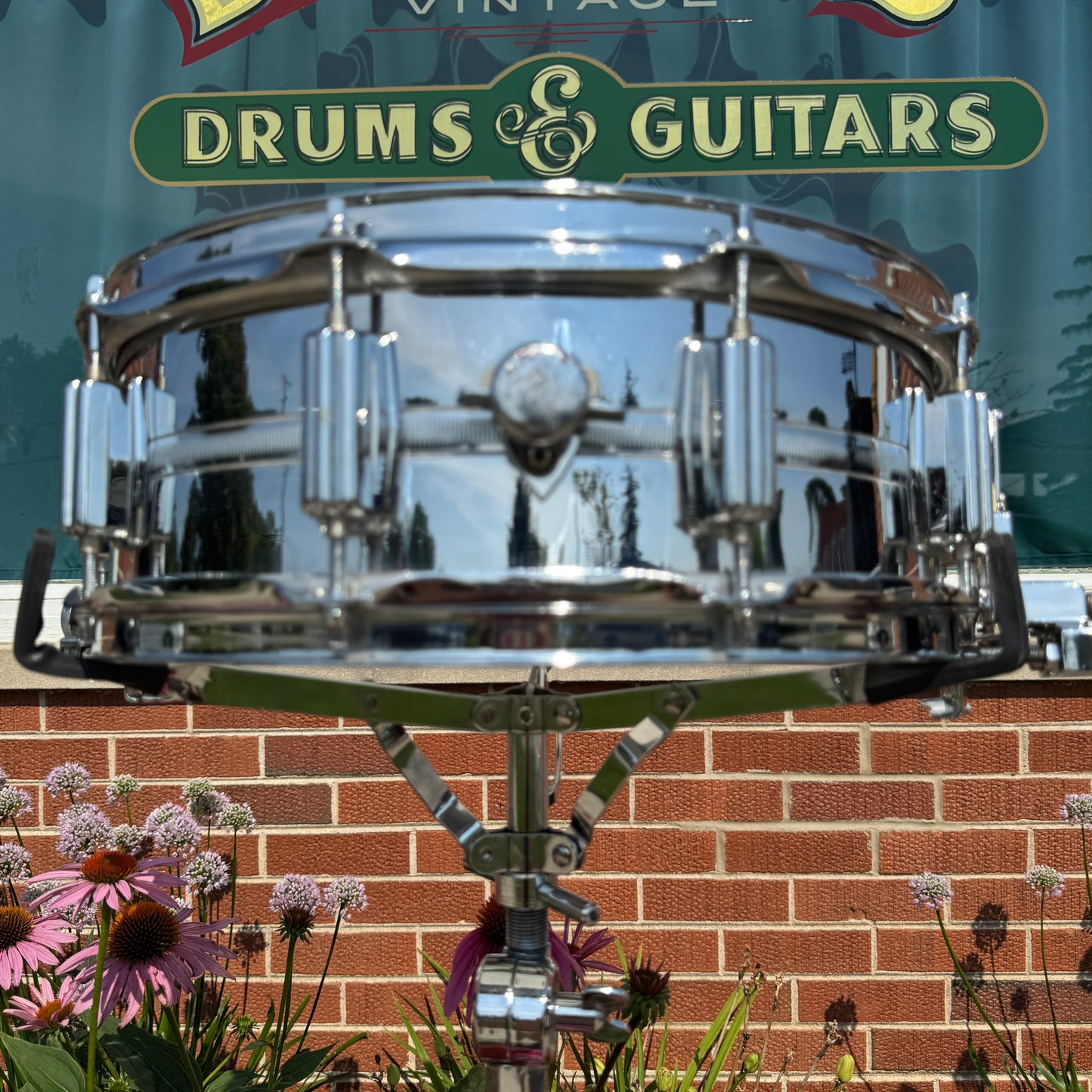 1974 Tama 5x14 No. 8588 Imperialstar King Beat Seamless Steel Snare Drum 8005