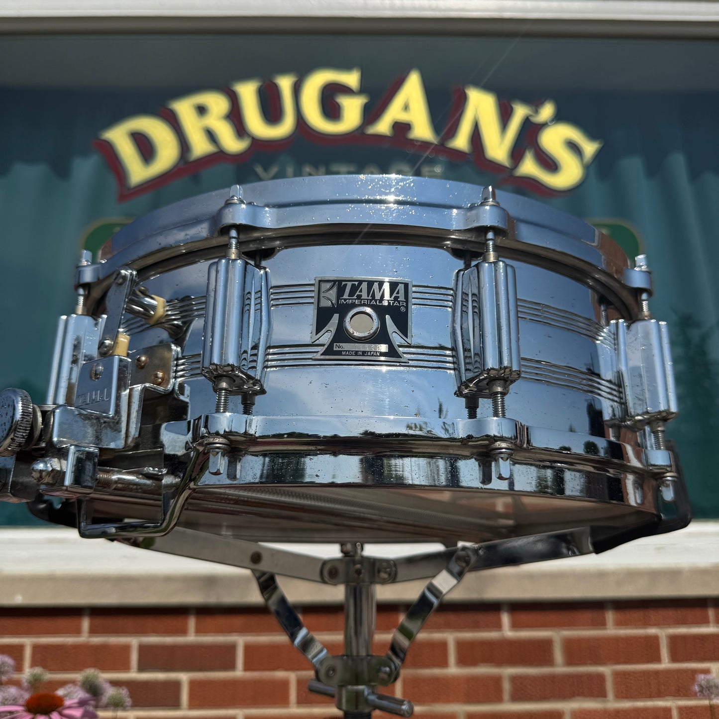 1970s Tama 5x14 No. 8005 Imperialstar King Beat Seamless Steel Snare Drum
