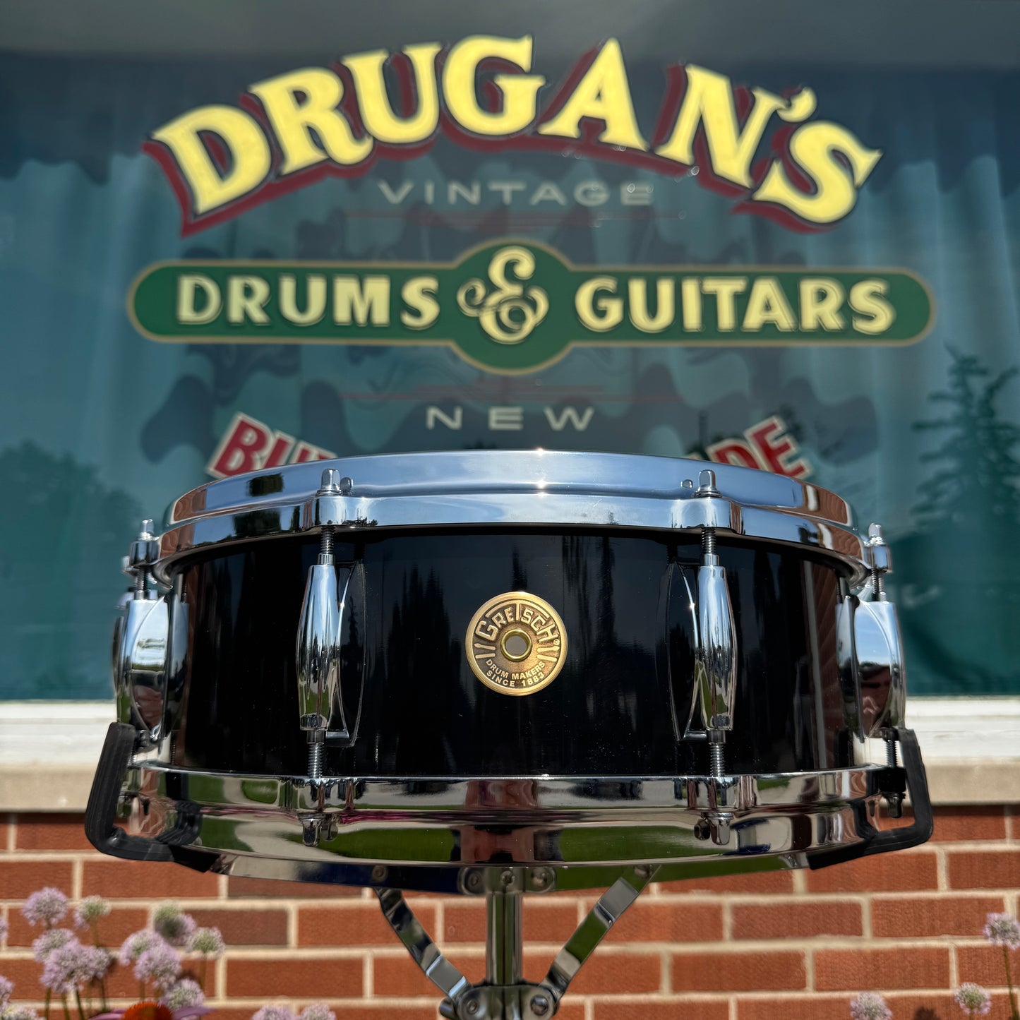 Gretsch USA Custom 5x14 Snare Drum Piano Black Gloss