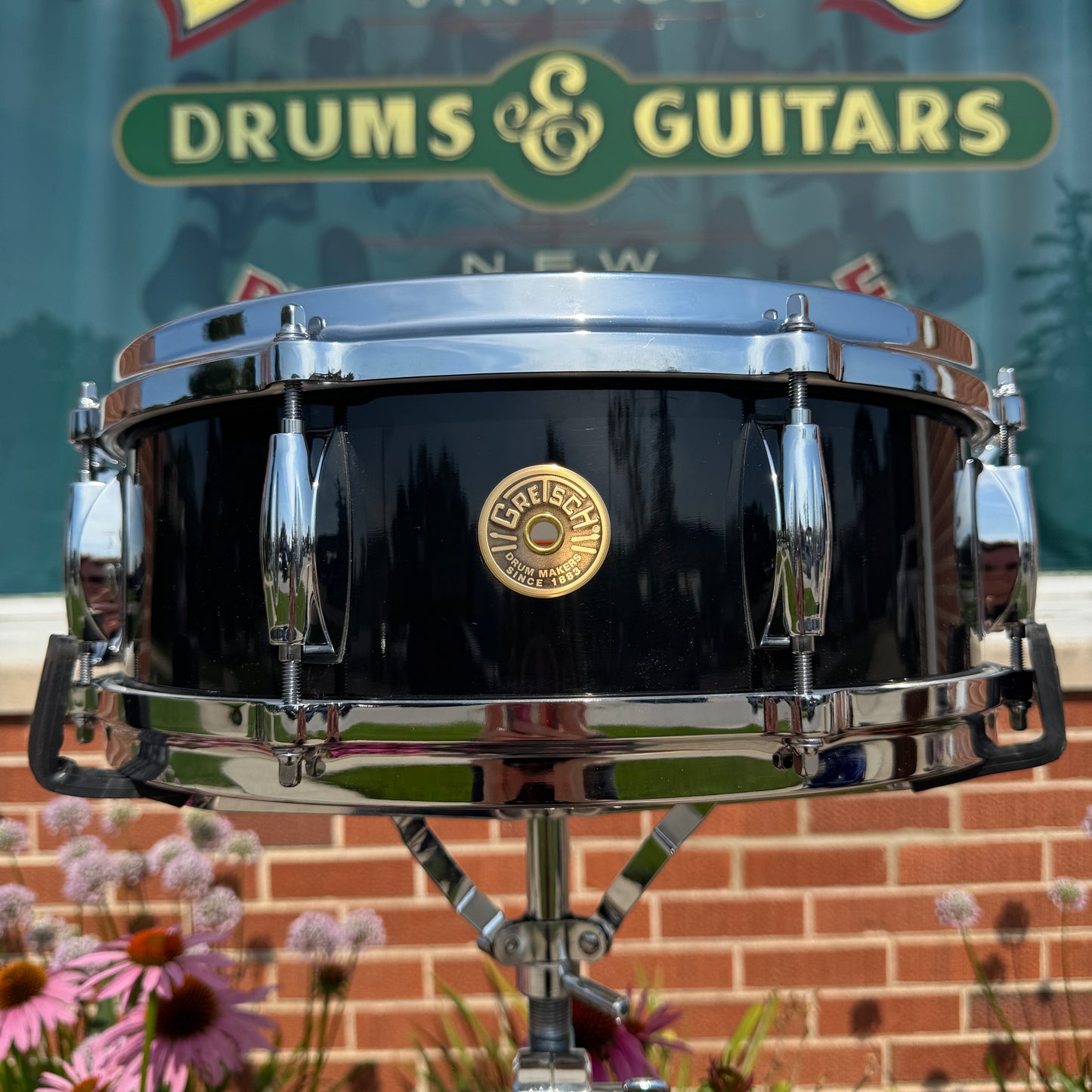 Gretsch USA Custom 5x14 Snare Drum Piano Black Gloss