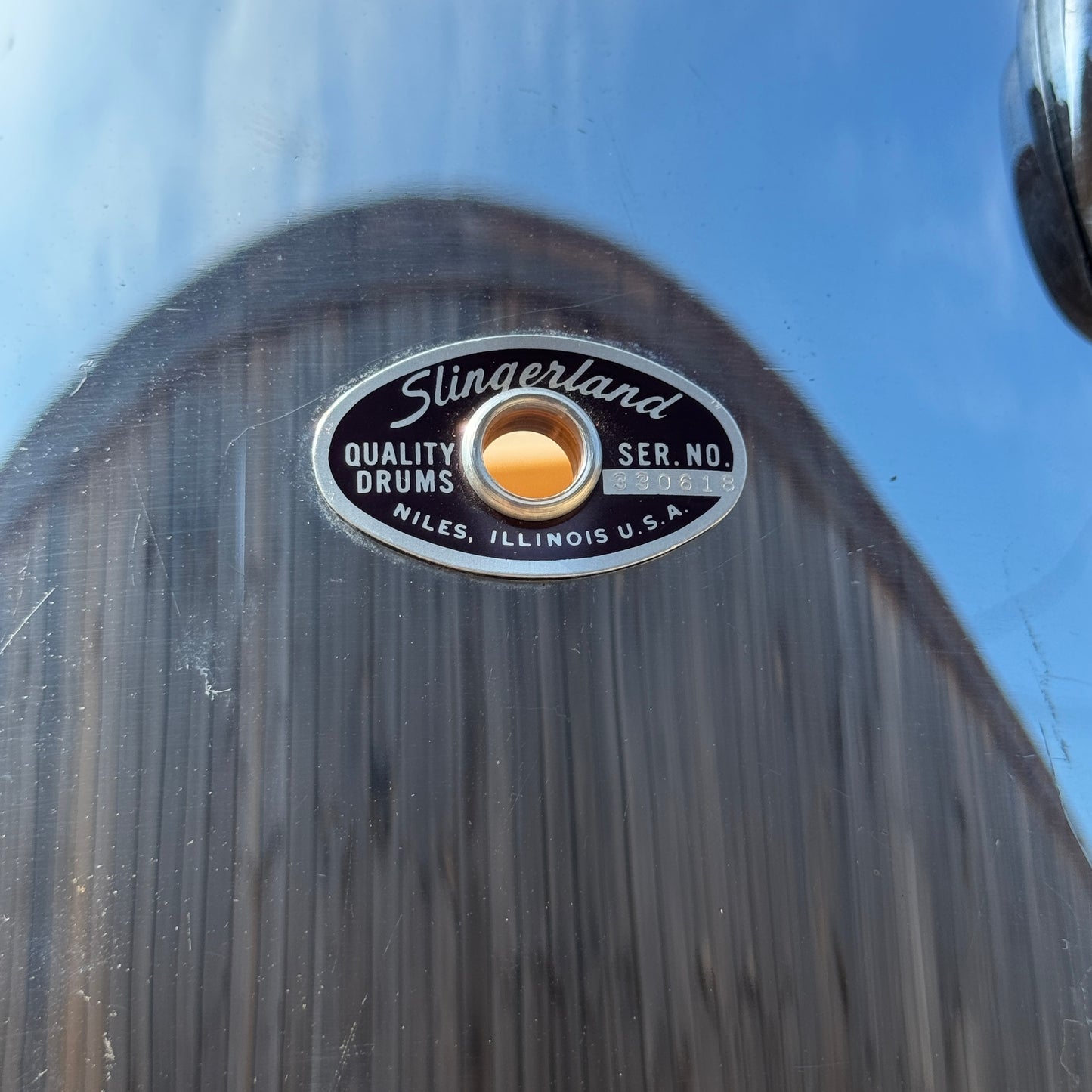 1970s Slingerland Chrome Over Wood 8x12 Concert Tom COW