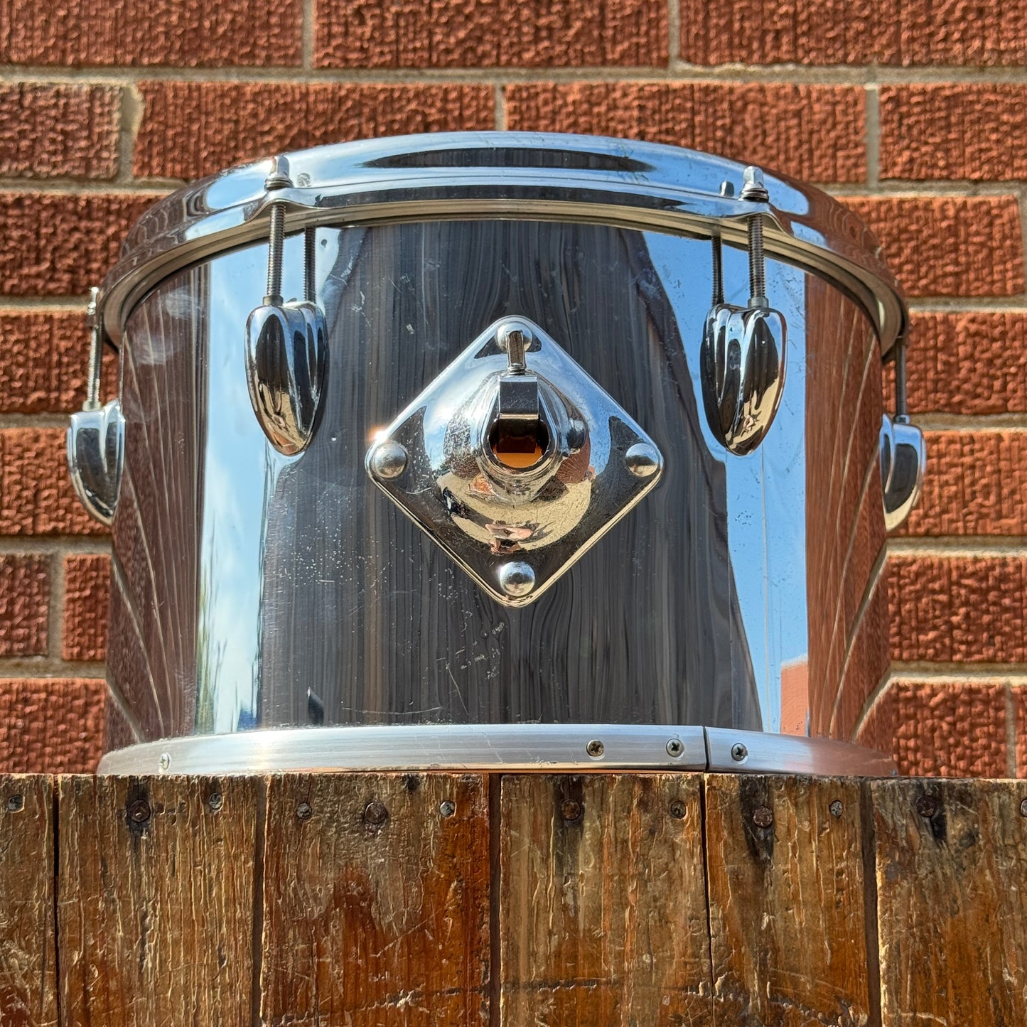 1970s Slingerland Chrome Over Wood 8x12 Concert Tom COW