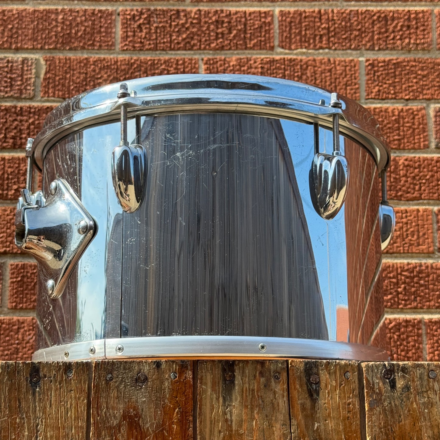 1970s Slingerland Chrome Over Wood 8x12 Concert Tom COW