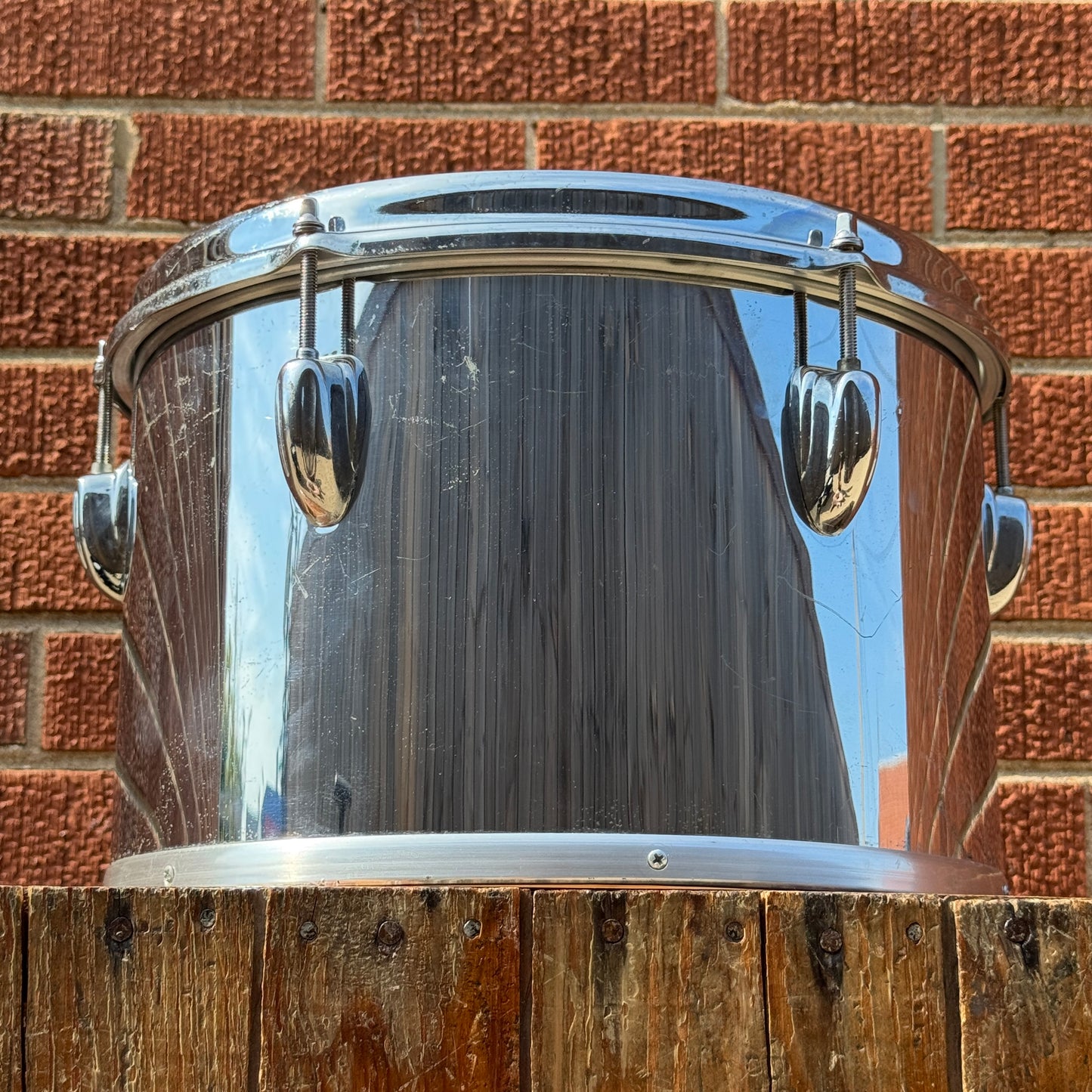 1970s Slingerland Chrome Over Wood 8x12 Concert Tom COW