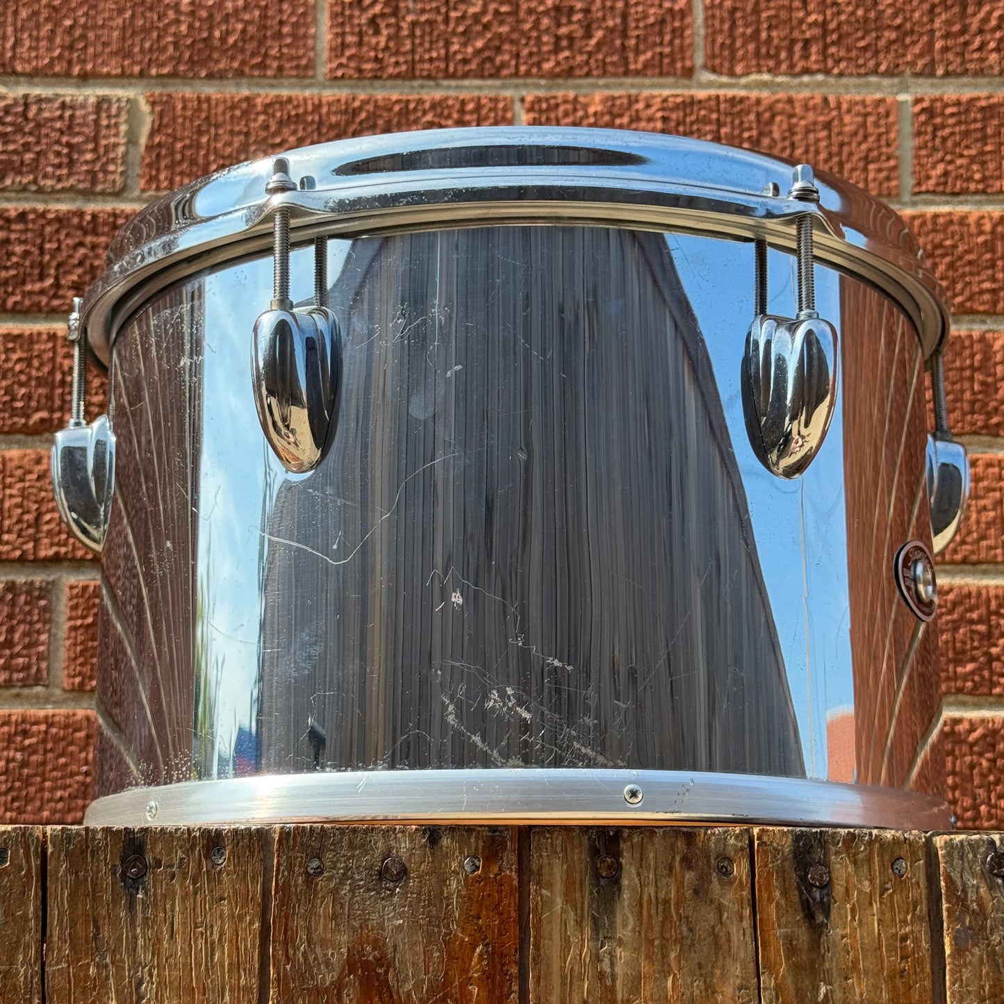 1970s Slingerland Chrome Over Wood 8x12 Concert Tom COW