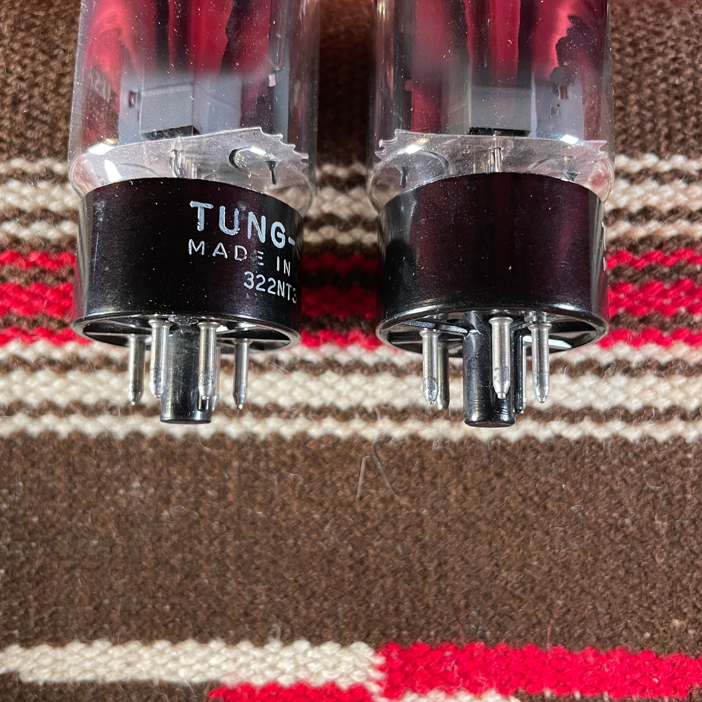 Vintage Tung-Sol 6L6GC Amplifier Power Tubes Duet Set of 2 Made in USA #66