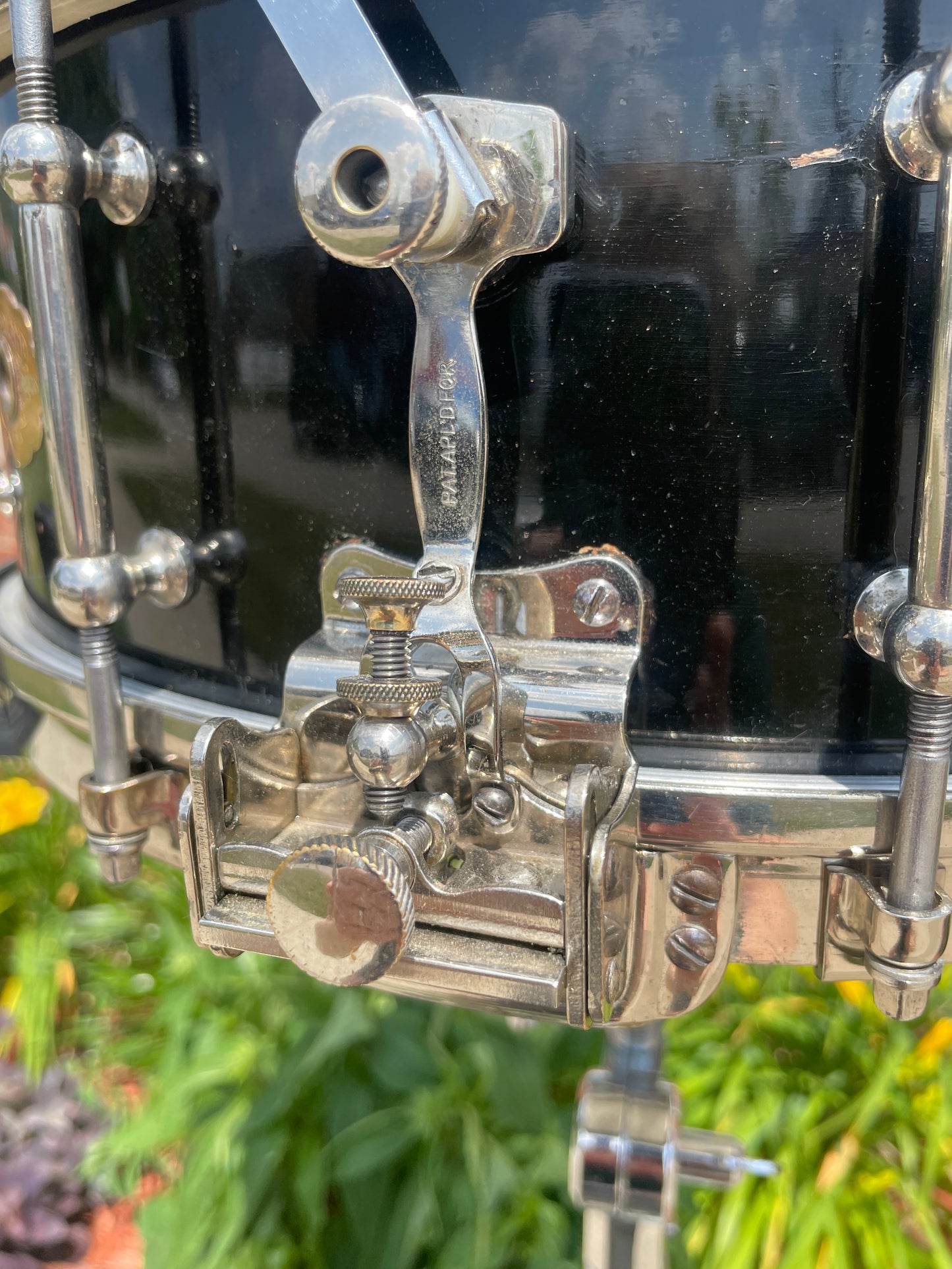 1933 Slingerland DUALL 5x14 Solid Shell No. 30 Snare Drum Black
