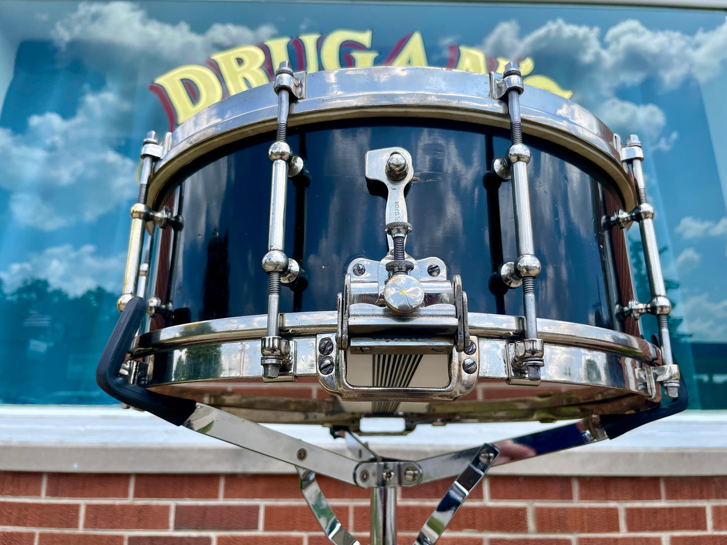 1933 Slingerland DUALL 5x14 Solid Shell No. 30 Snare Drum Black