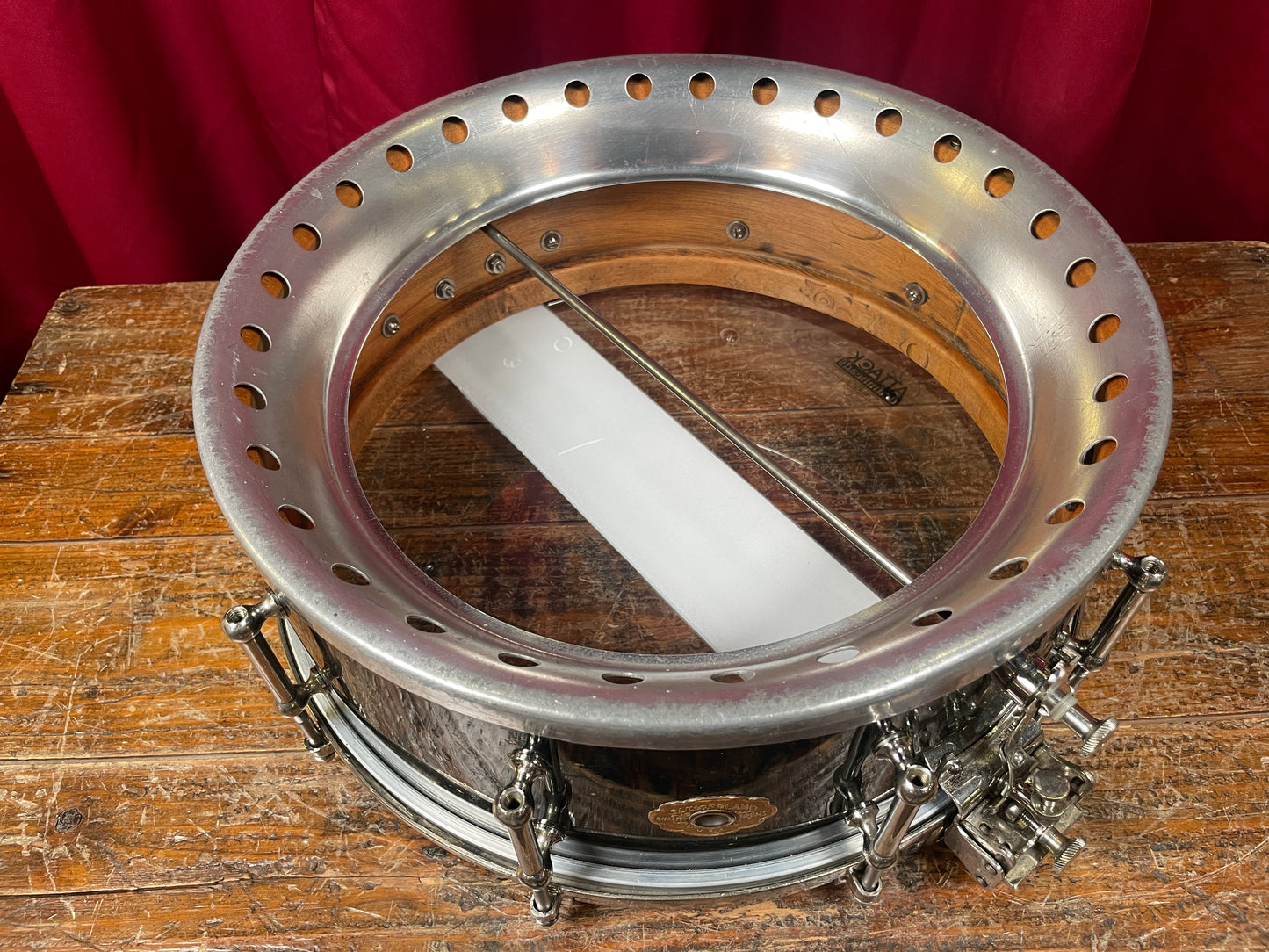 1933 Slingerland DUALL 5x14 Solid Shell No. 30 Snare Drum Black