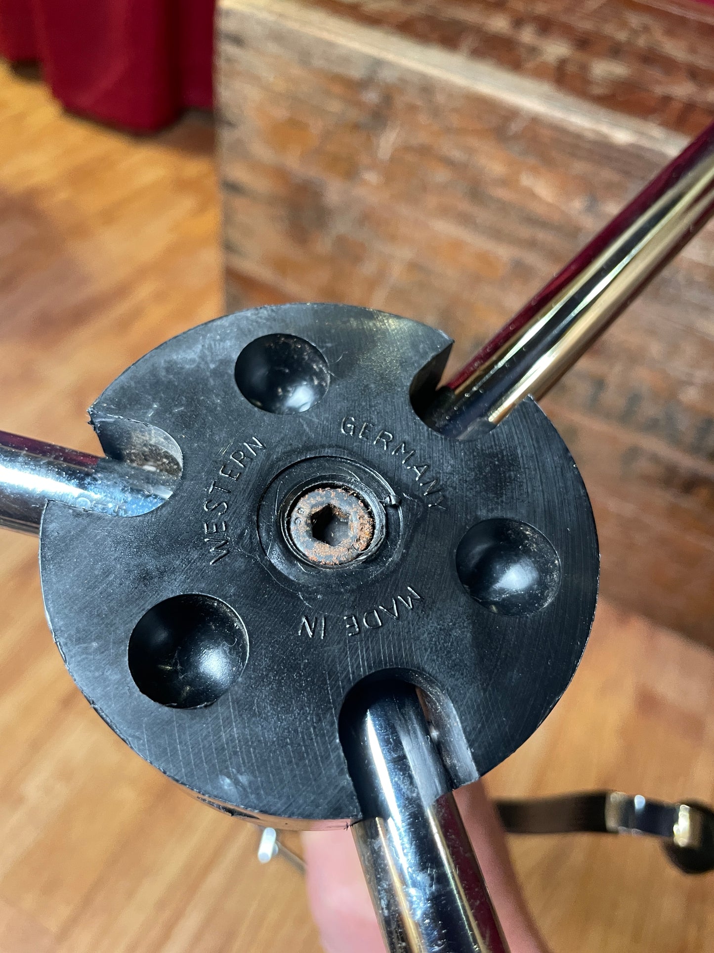 1960s Sonor Z5552 Flat Base Snare Stand Teardrop