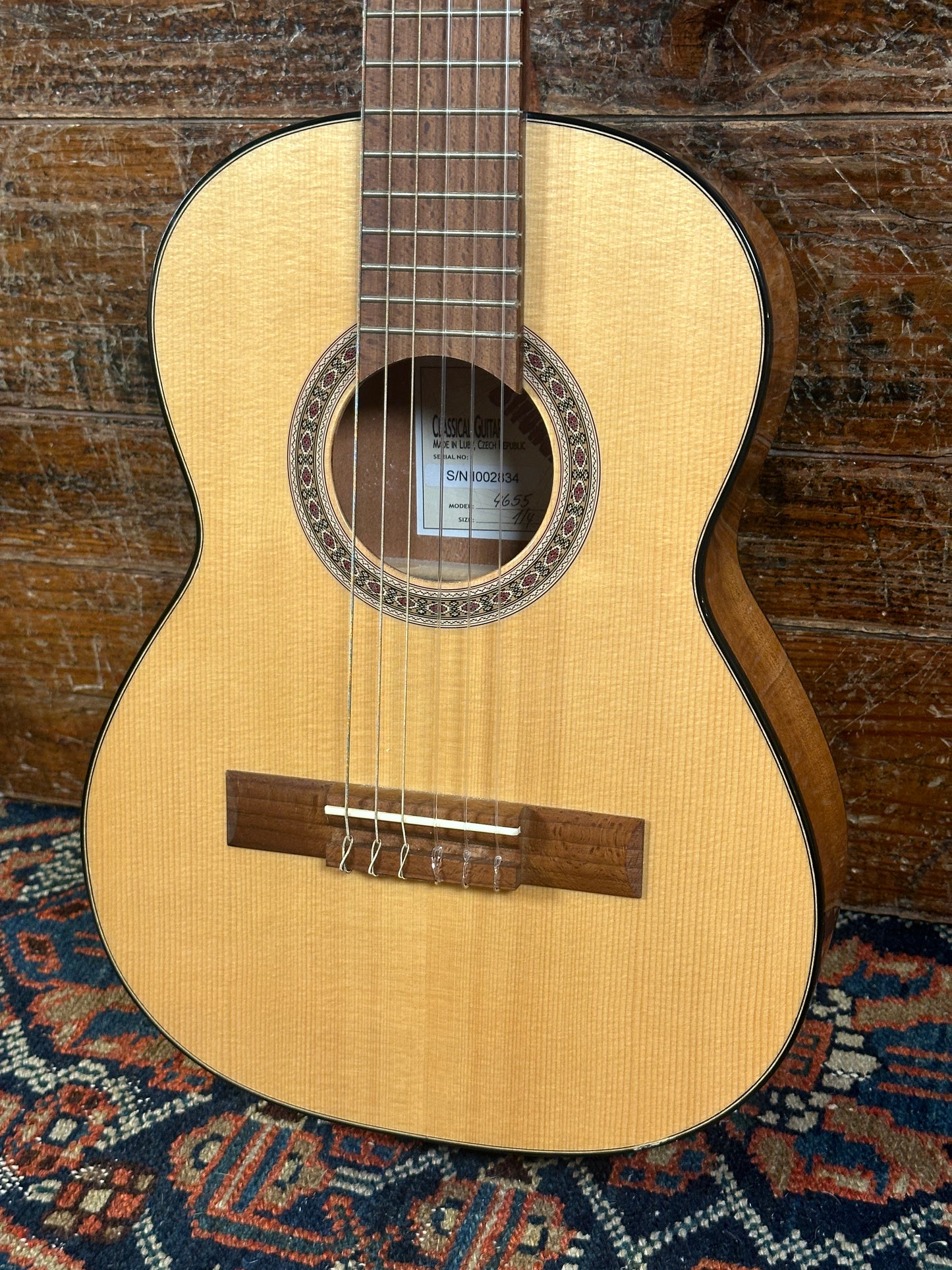 Strunal 1/4 Size Classical Acoustic Guitar Natural Model 4655