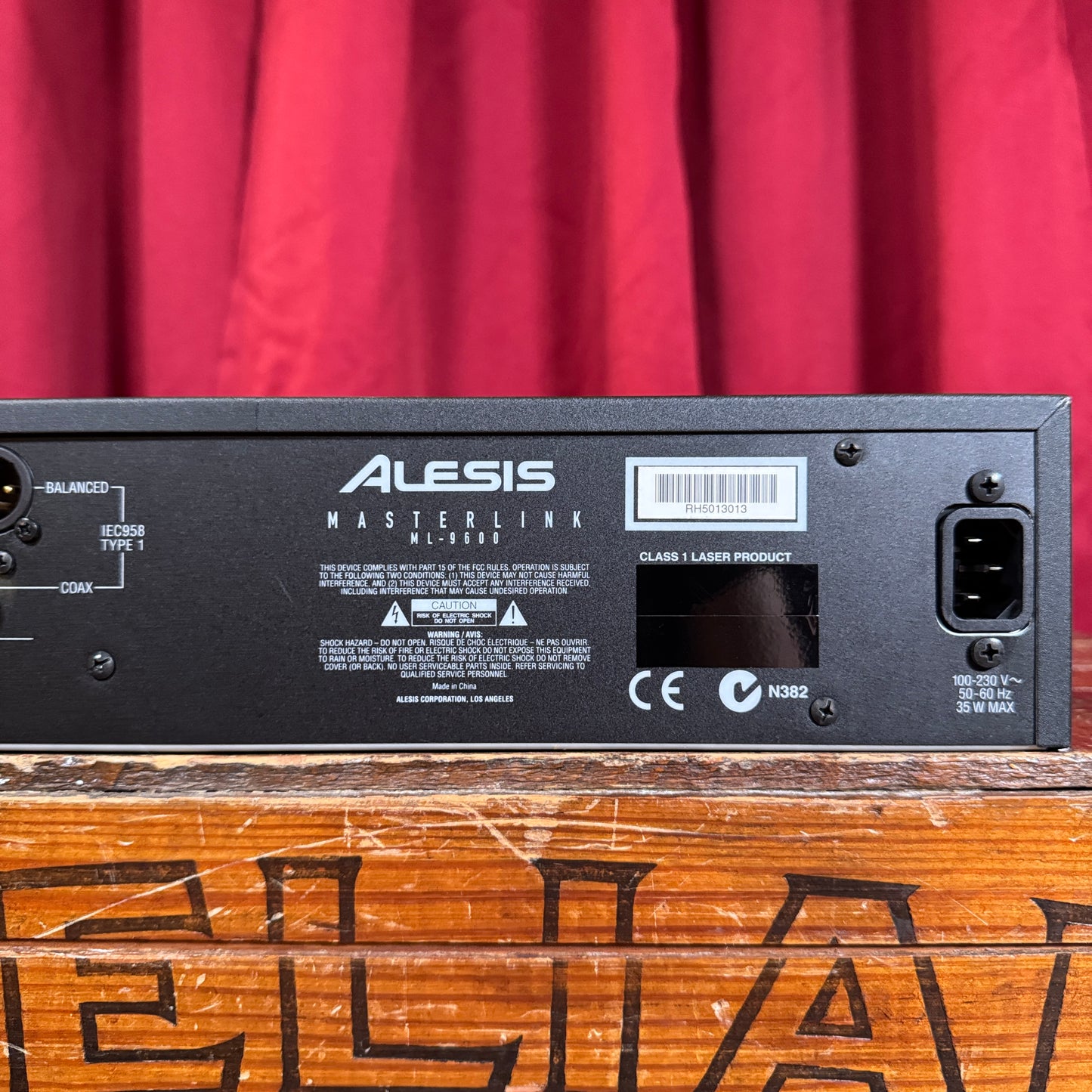 Alesis Masterlink ML-9600 High Resolution Masterdisk Recorder w/ Manual