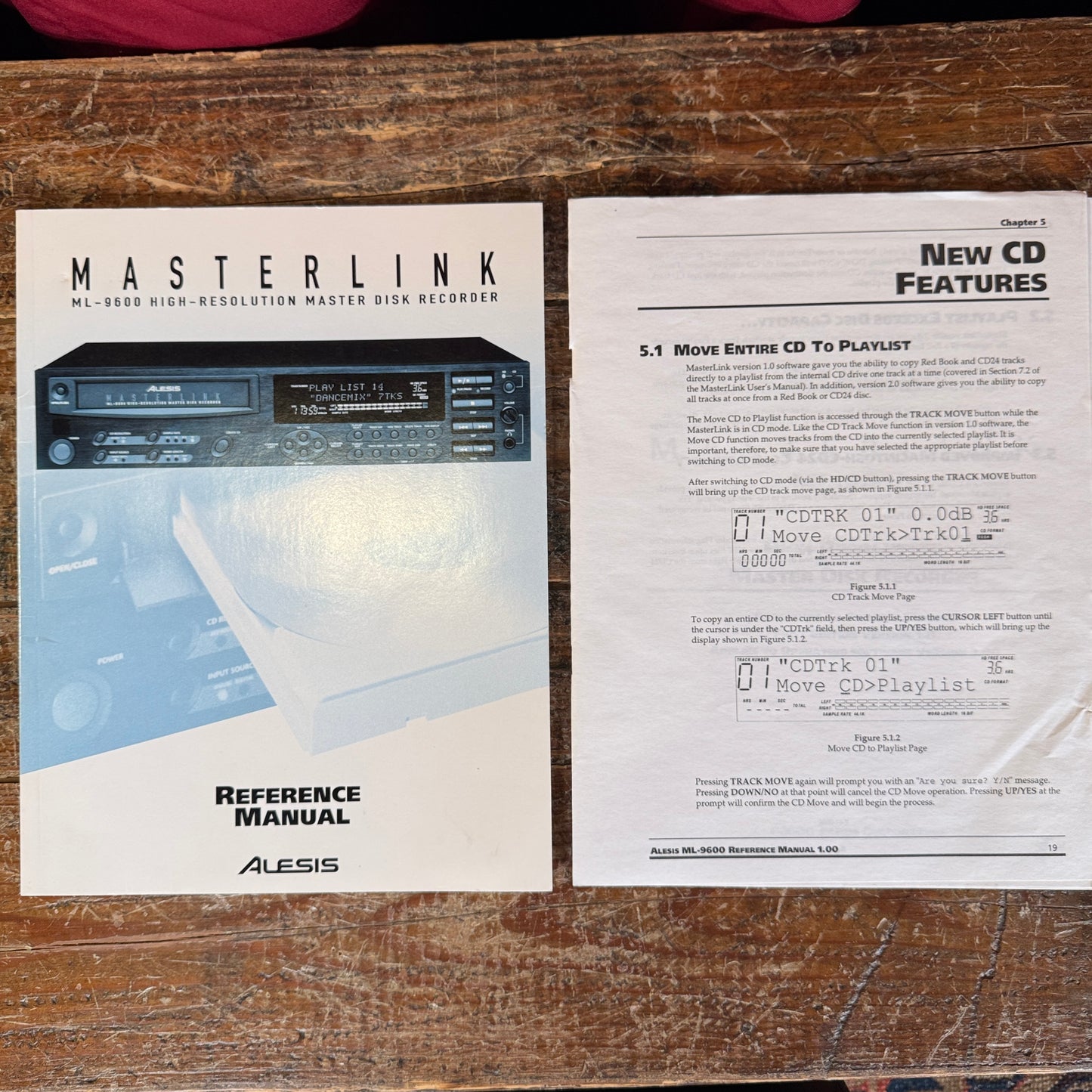 Alesis Masterlink ML-9600 High Resolution Masterdisk Recorder w/ Manual
