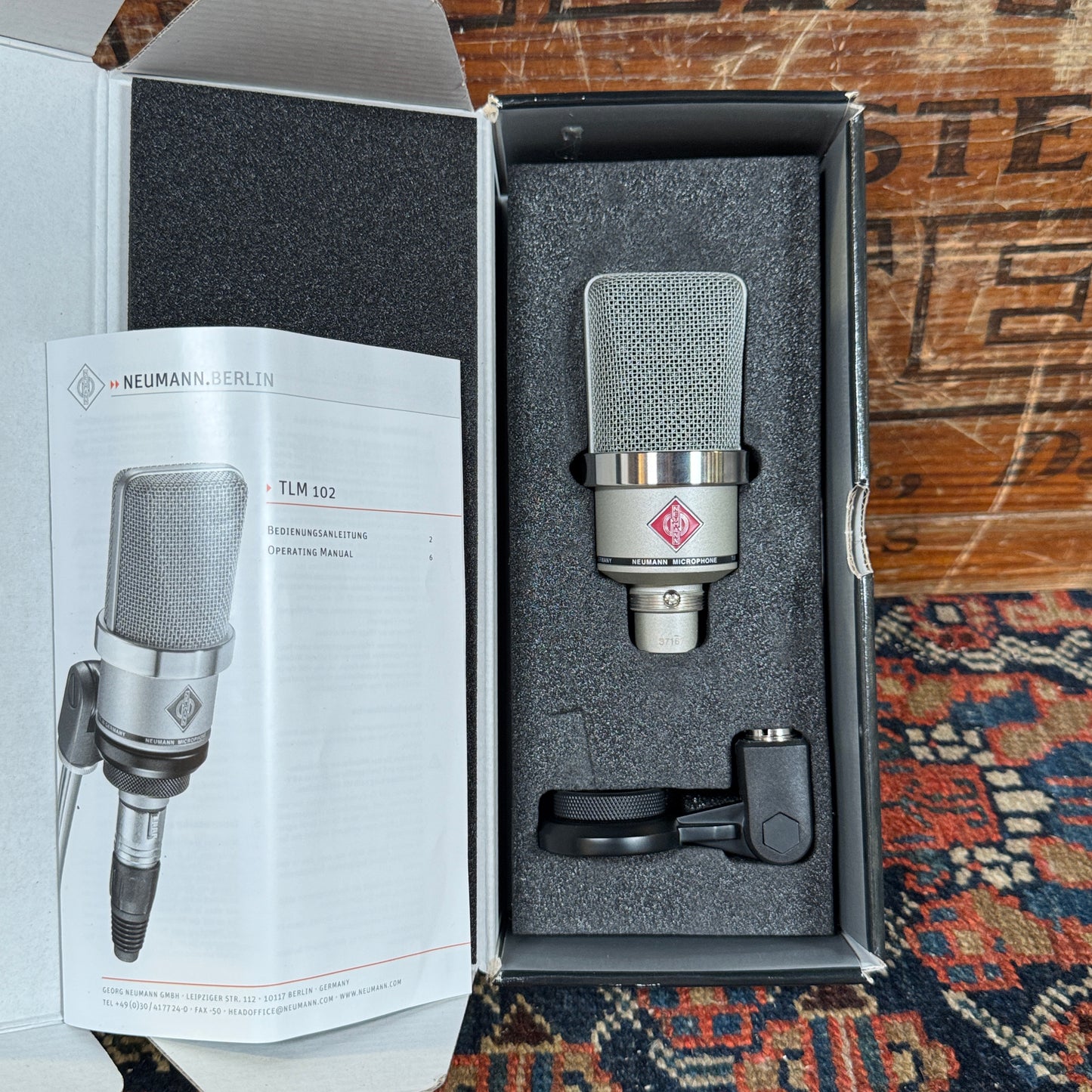 Neumann TLM 102 Large Diaphragm Cardioid Condenser Microphone Nickel