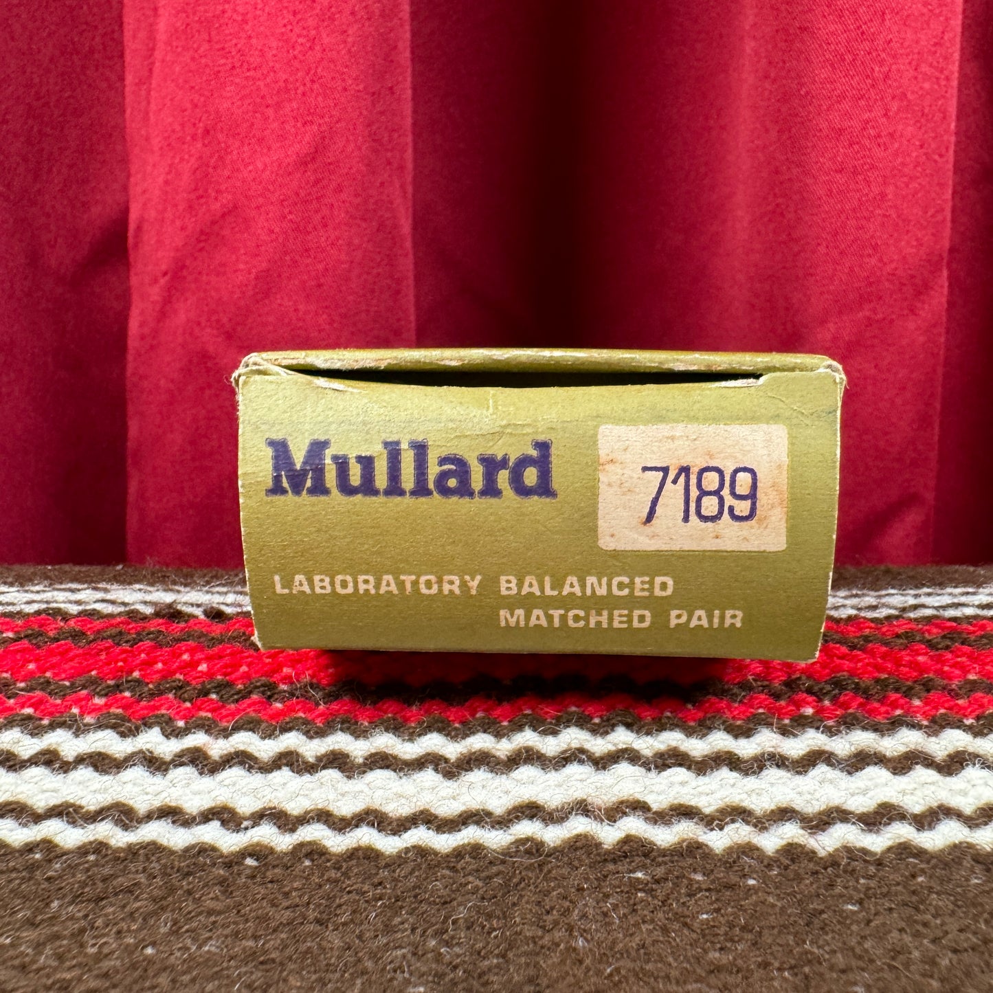 Mullard 7189 Amplifier Power Tubes Pair Duet w/ Original Box #101