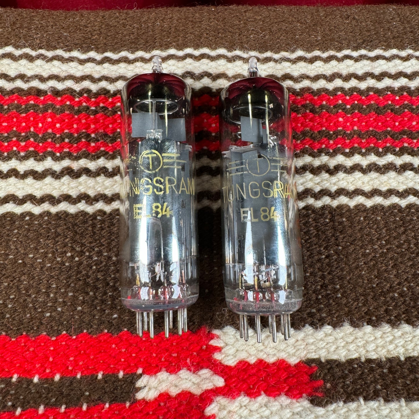 Tungsram EL84 Amplifier Power Tubes Pair Duet 6BQ5 #102