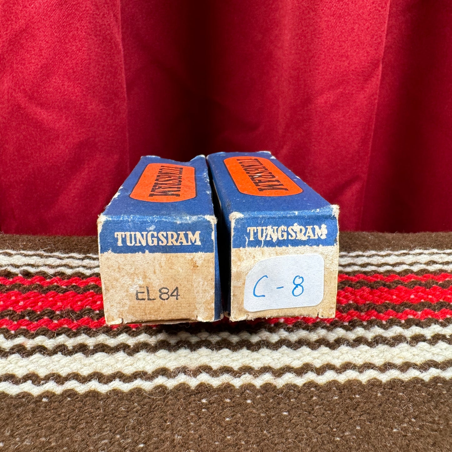 Tungsram EL84 Amplifier Power Tubes Pair Duet 6BQ5 #102