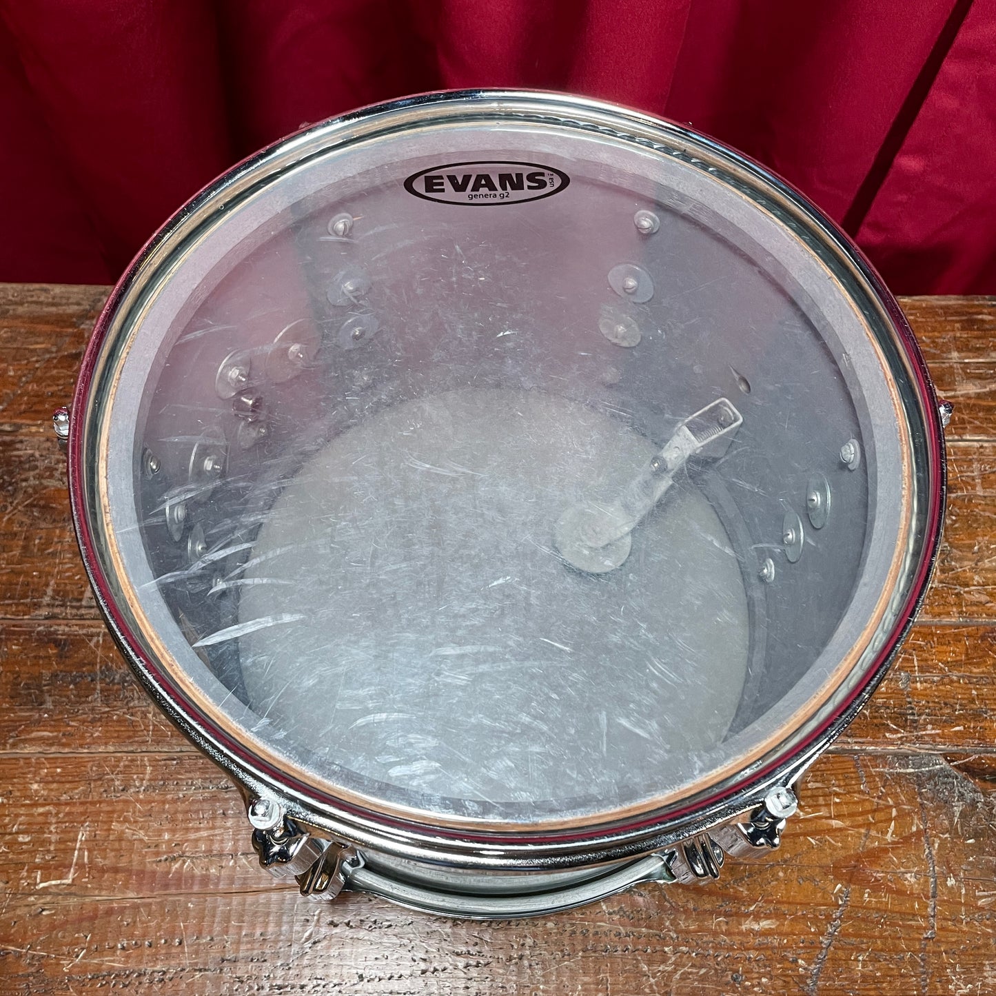 1960s Rogers Holiday 8x12 Tom Drum Steel Gray Ripple Pearl Cleveland
