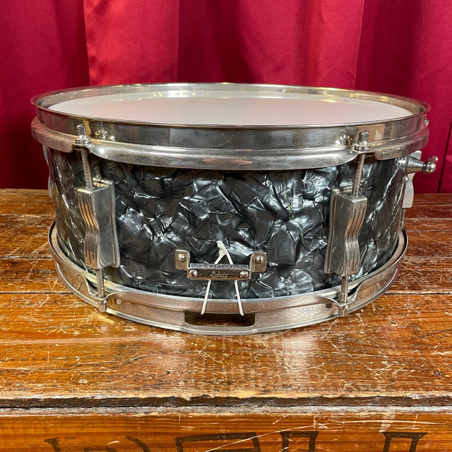 1963 Ludwig Pioneer 5x14 Snare Drum Black Diamond Pearl