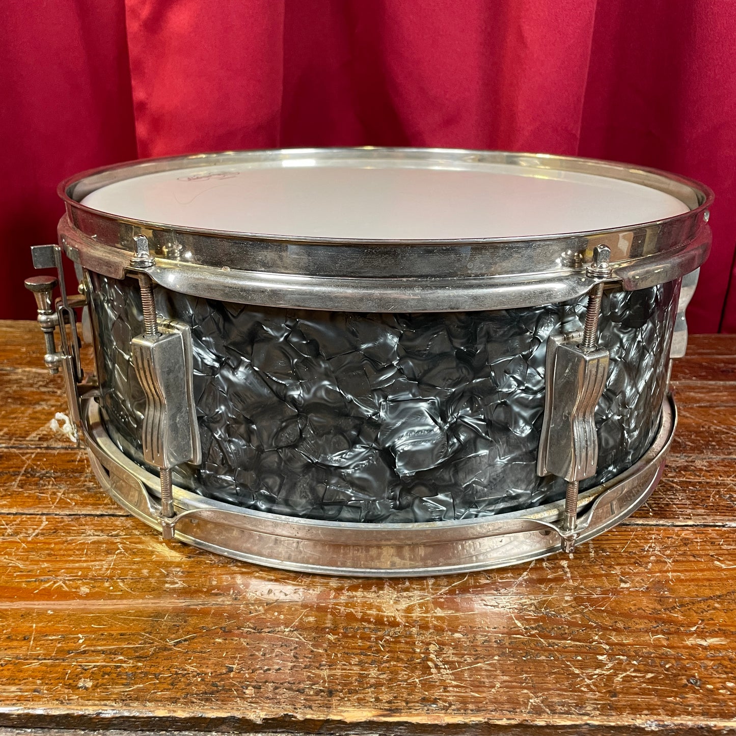 1963 Ludwig Pioneer 5x14 Snare Drum Black Diamond Pearl