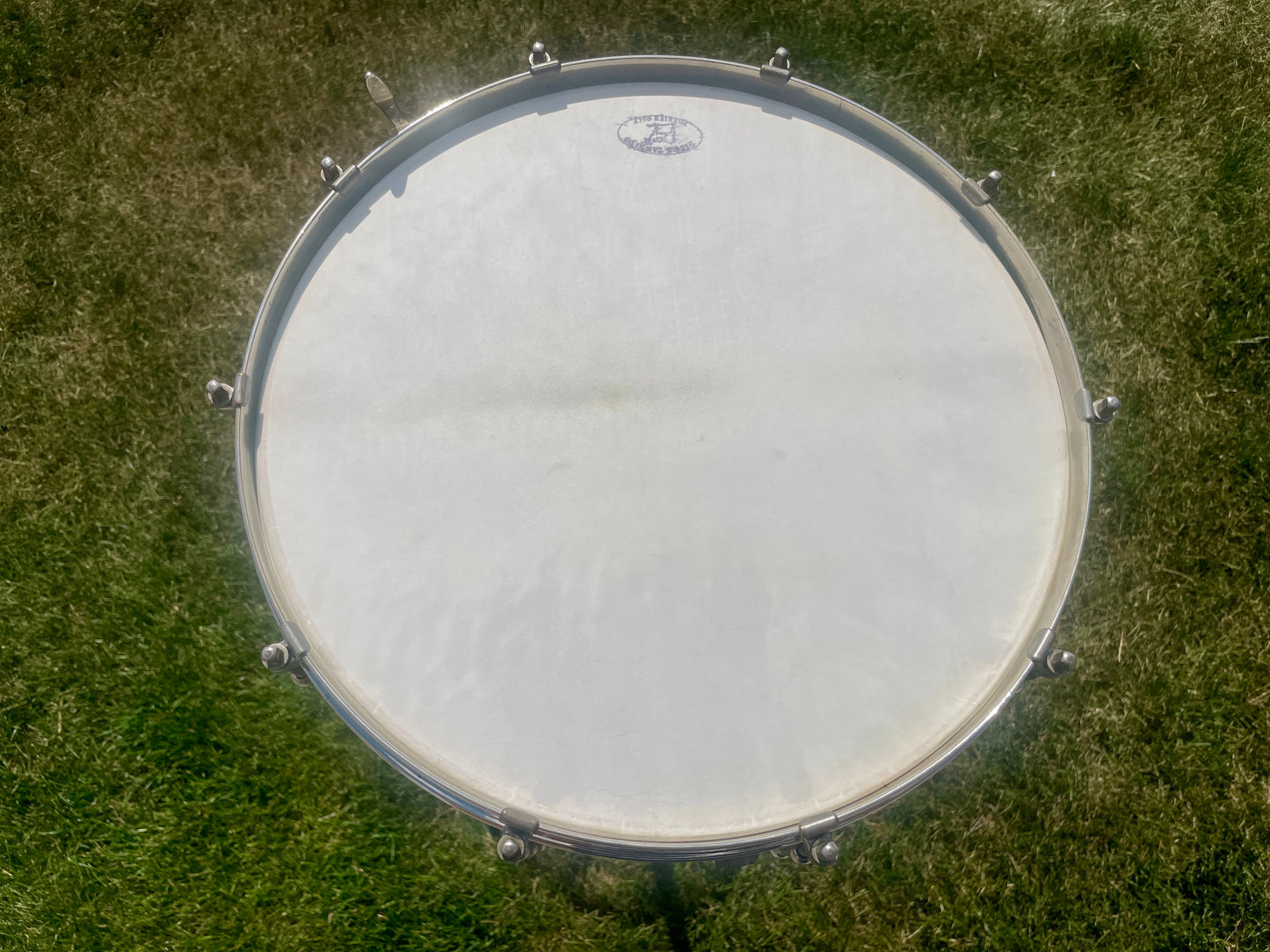 1920s Ludwig & Ludwig Standard 5x14 Solid Shell No. 22-PK Snare Drum Peacock Pearl