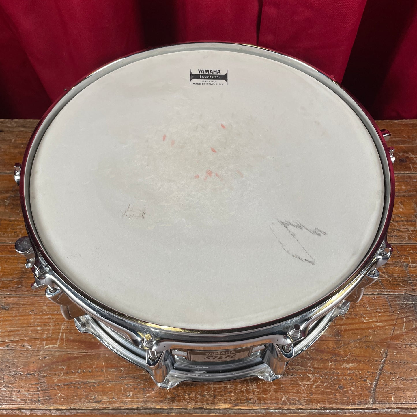 1984 Yamaha 6.5x14 SD-2096 Seamless Steel Snare Drum Made in Japan