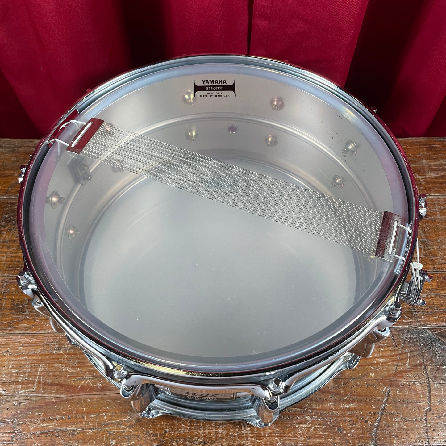 1984 Yamaha 6.5x14 SD-2096 Seamless Steel Snare Drum Made in Japan