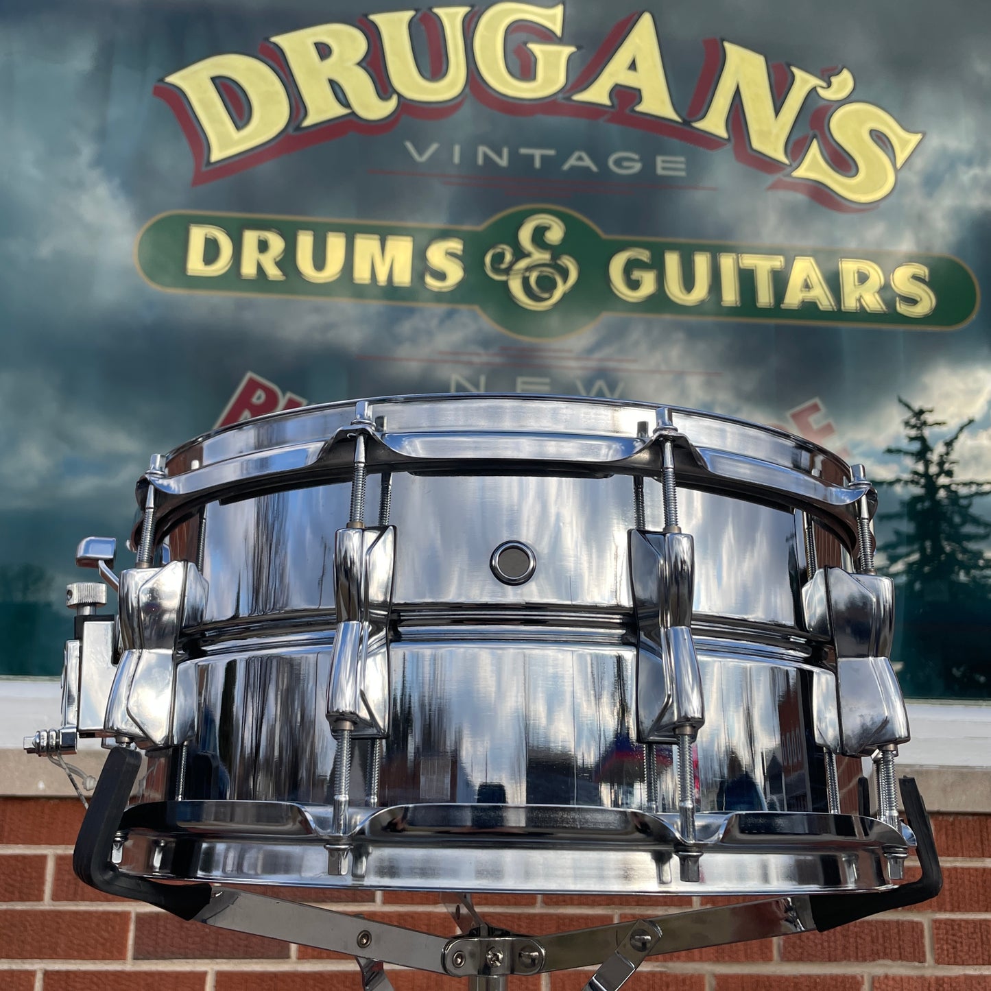 1984 Yamaha 6.5x14 SD-2096 Seamless Steel Snare Drum Made in Japan