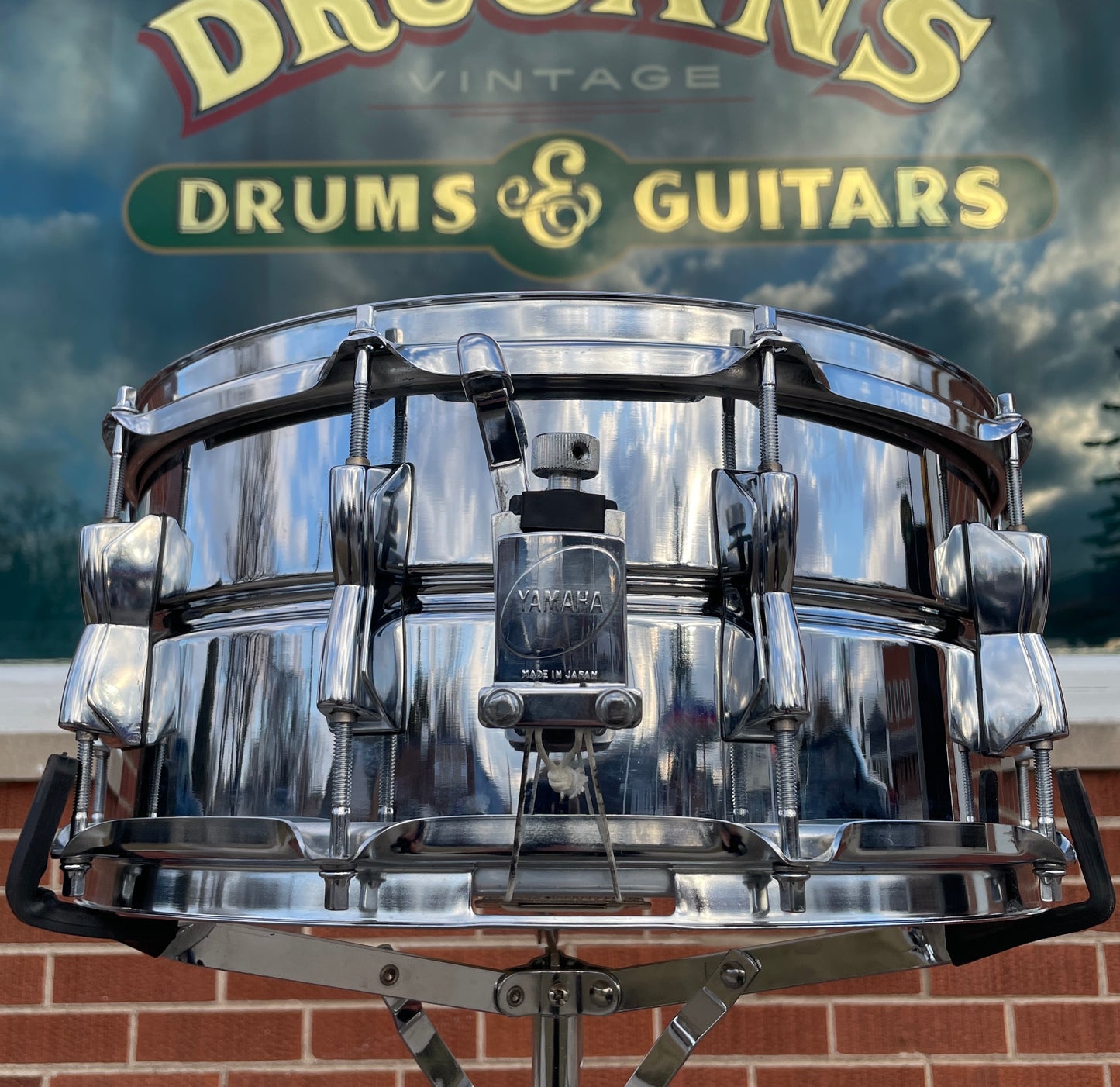 1984 Yamaha 6.5x14 SD-2096 Seamless Steel Snare Drum Made in Japan
