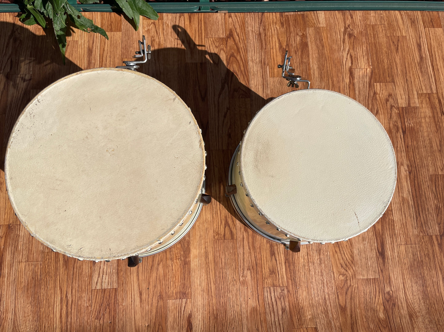 1940s Slingerland Rolling Bomber Drum Set 26/13/14/16 w/ 7x14 Snare White Marine Pearl *Video Demo*